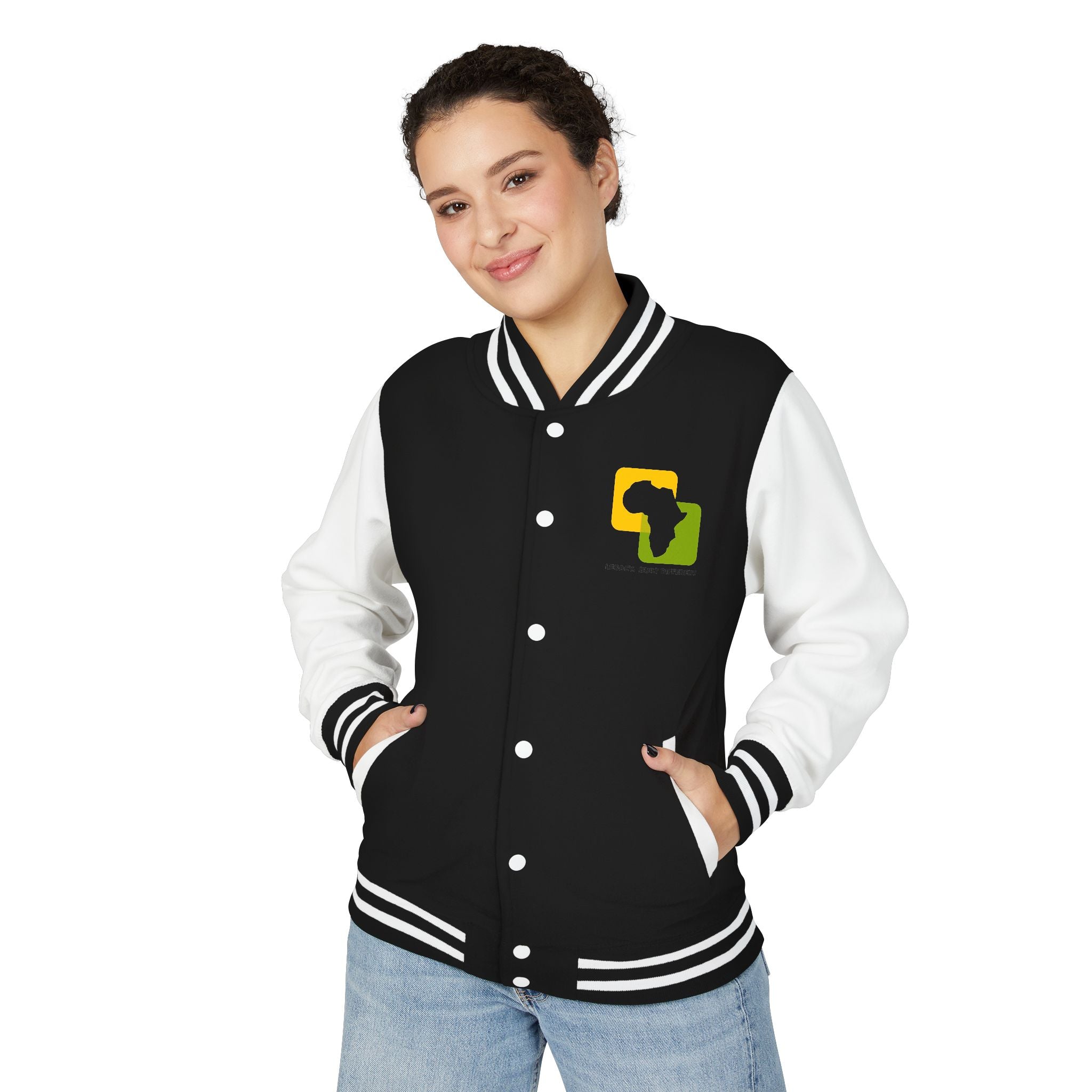 Letterman Jacket — Afrocentric Africa Map Design ("Legacy. Built Different")