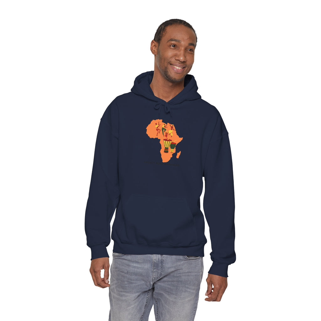 Africa Map Hoodie - 'Legacy. Built Different.' Afrocentric Graphic Pullover