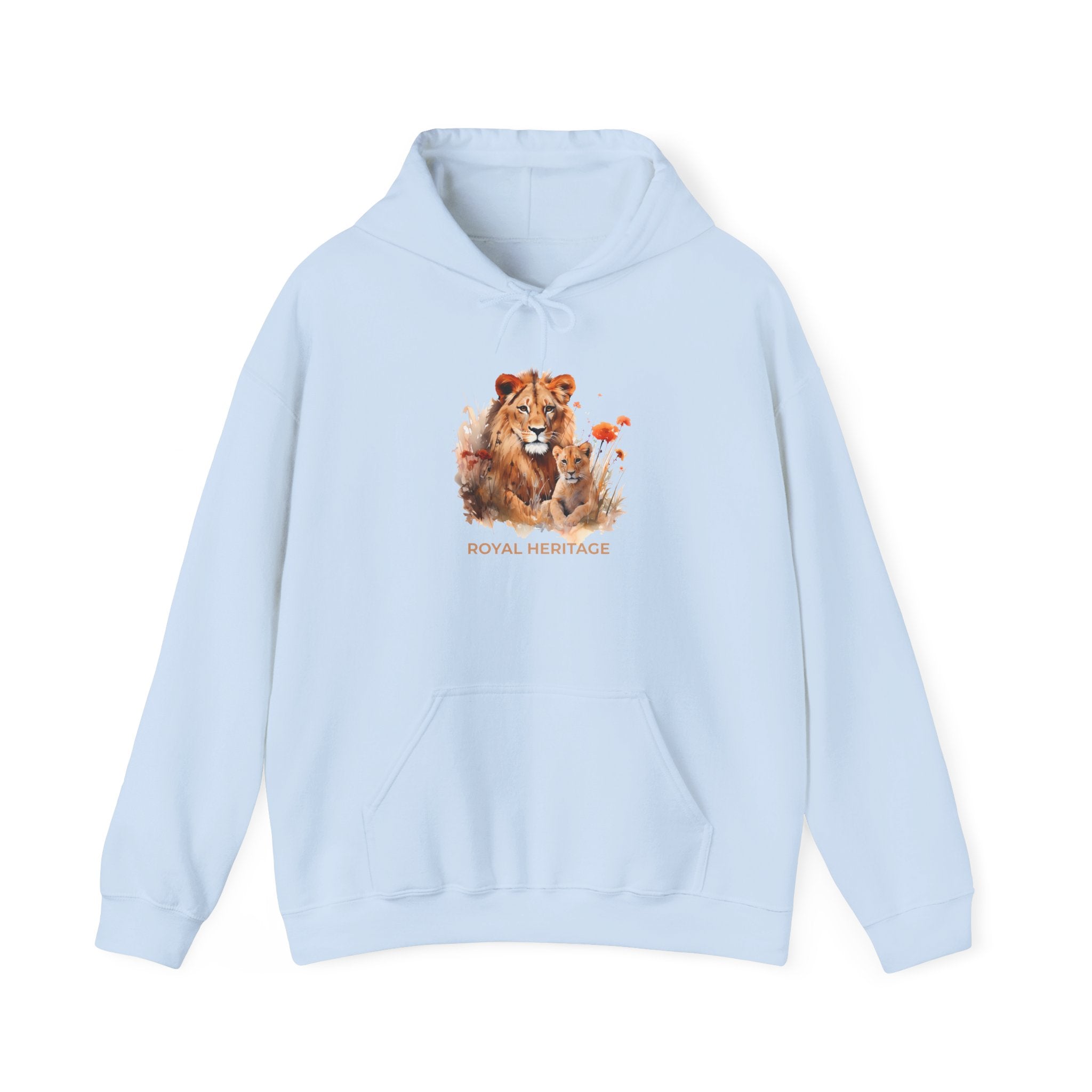Hoodie — 'Royal Heritage' Lion & Cub Graphic Pullover