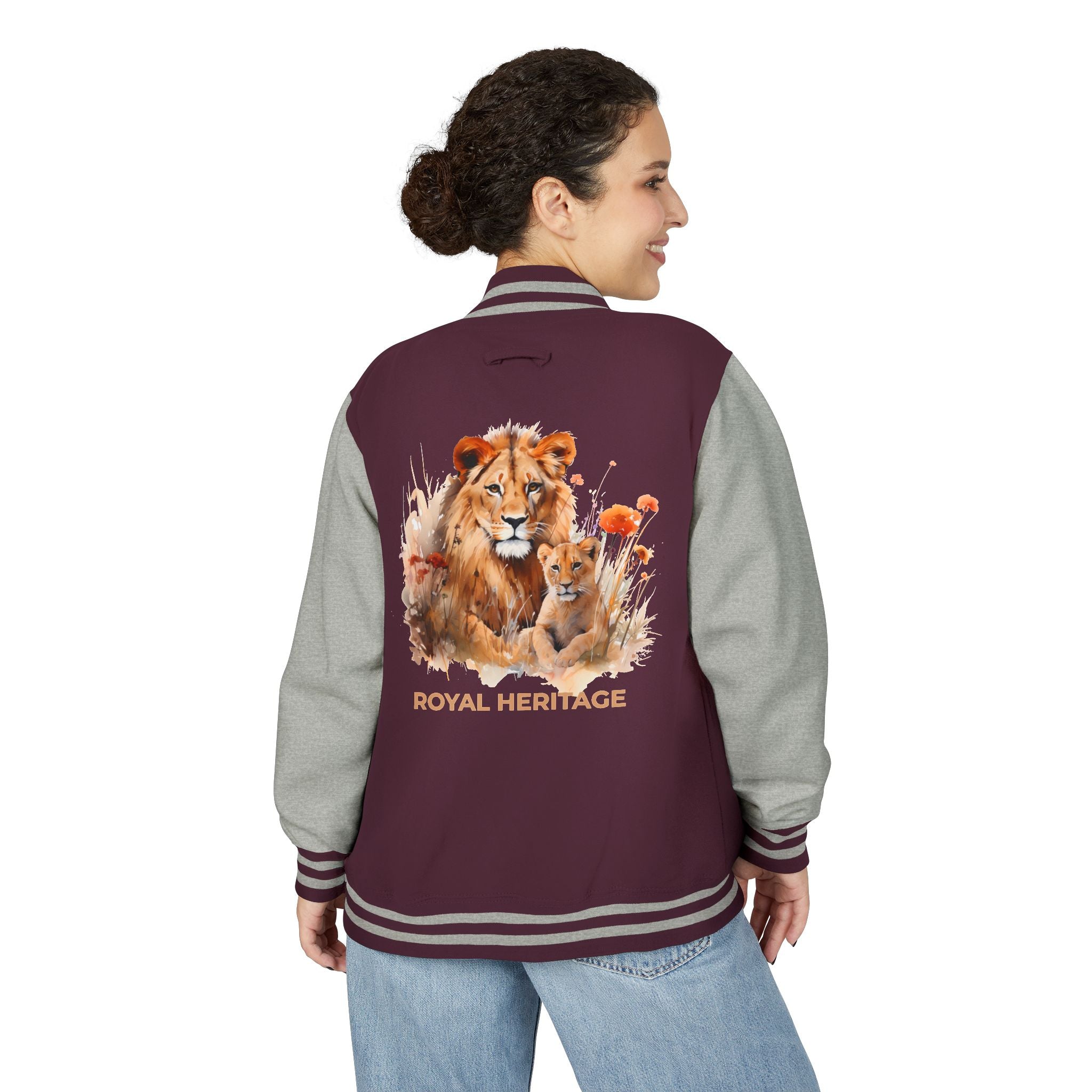 Letterman Jacket — 'Royal Heritage' Lion Family Varsity Jacket