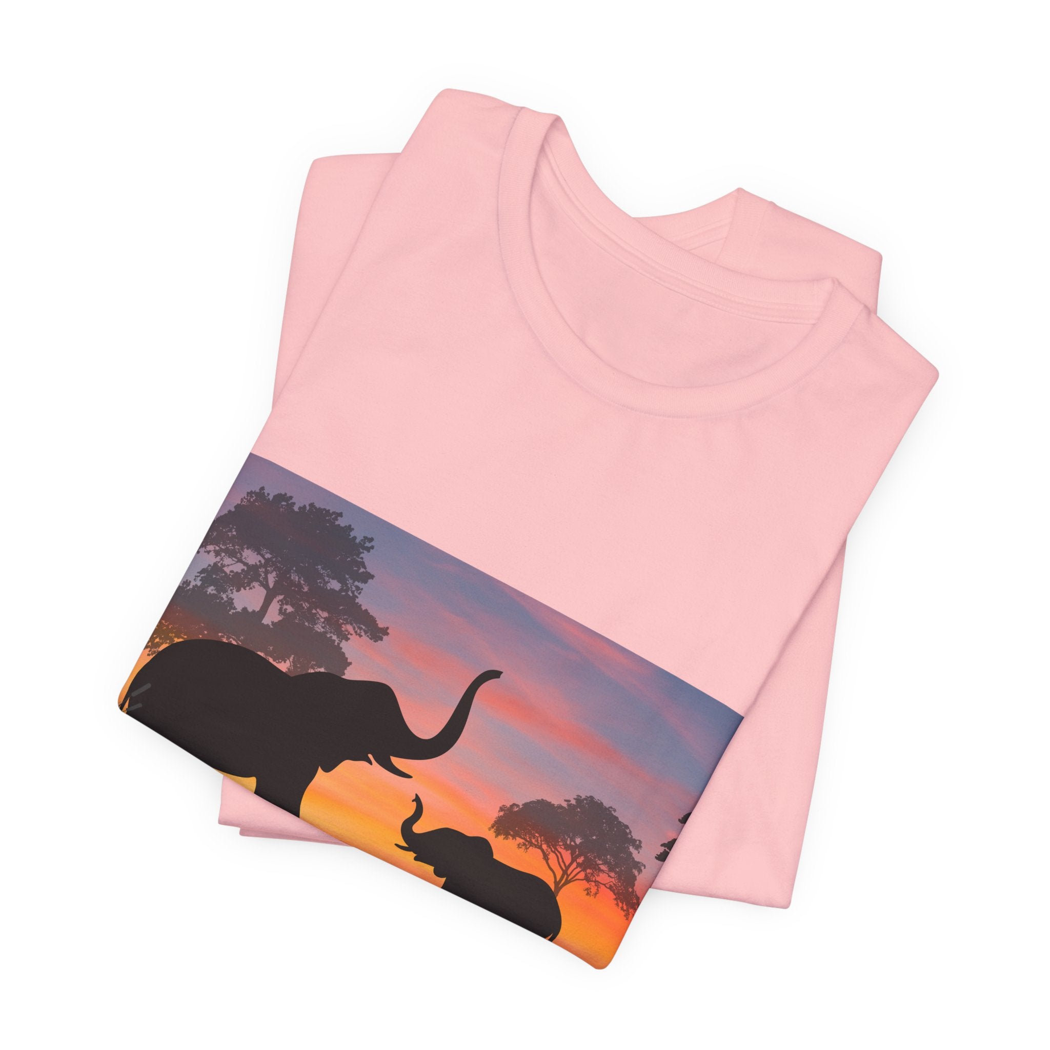 Elephant Sunset Tee — "Legacy, Elephant Heritage" Graphic T-Shirt