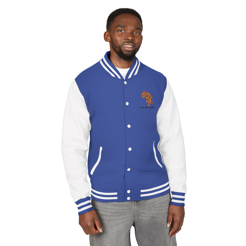 Letterman Jacket — African Heritage Map "Legacy. Built Different"