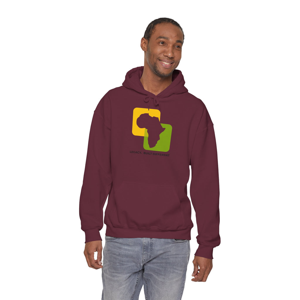 Africa Legacy Hoodie — "Legacy. Built Different" Graphic Pullover
