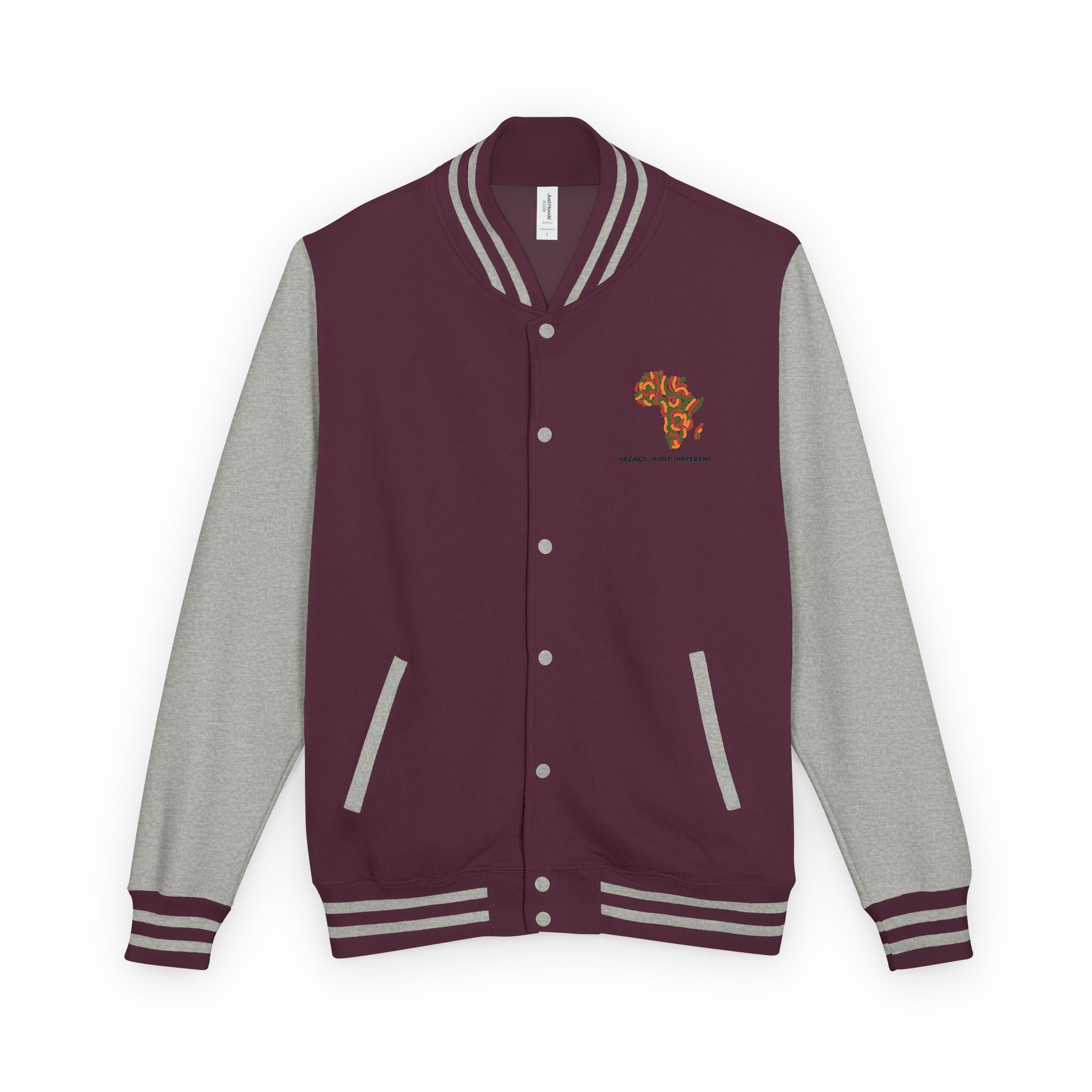 Letterman Jacket — African Heritage Map "Legacy. Built Different"