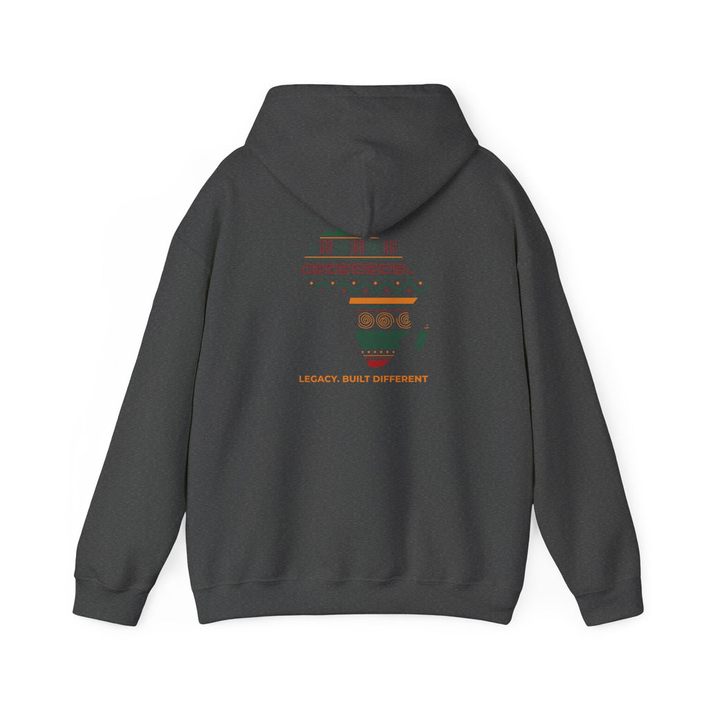 Africa Map Hoodie - 'Legacy Built Different' Graphic Pullover