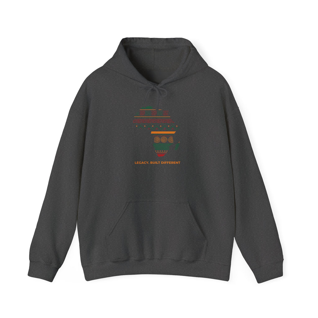 Africa Map Hoodie - 'Legacy Built Different' Graphic Pullover