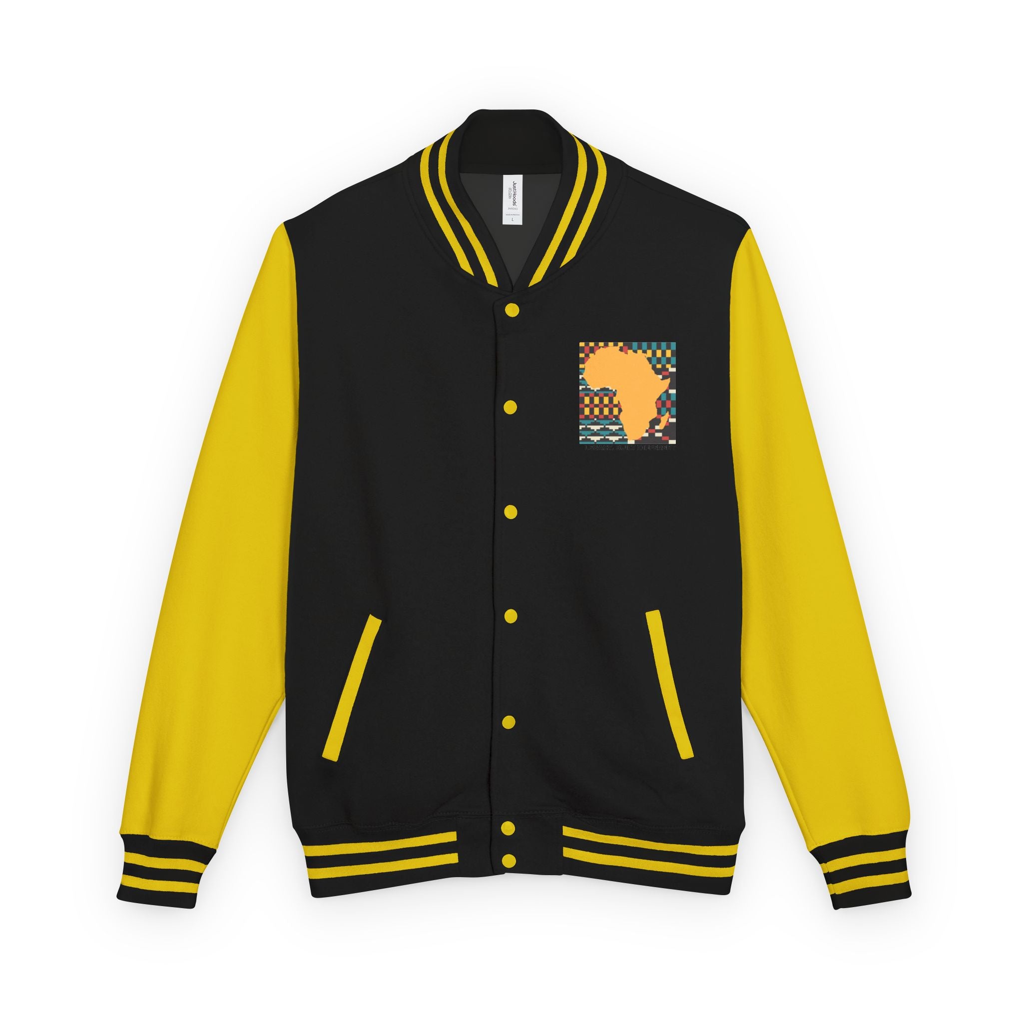 Letterman Jacket - Africa Map Kente Pattern "Legacy Built Different"