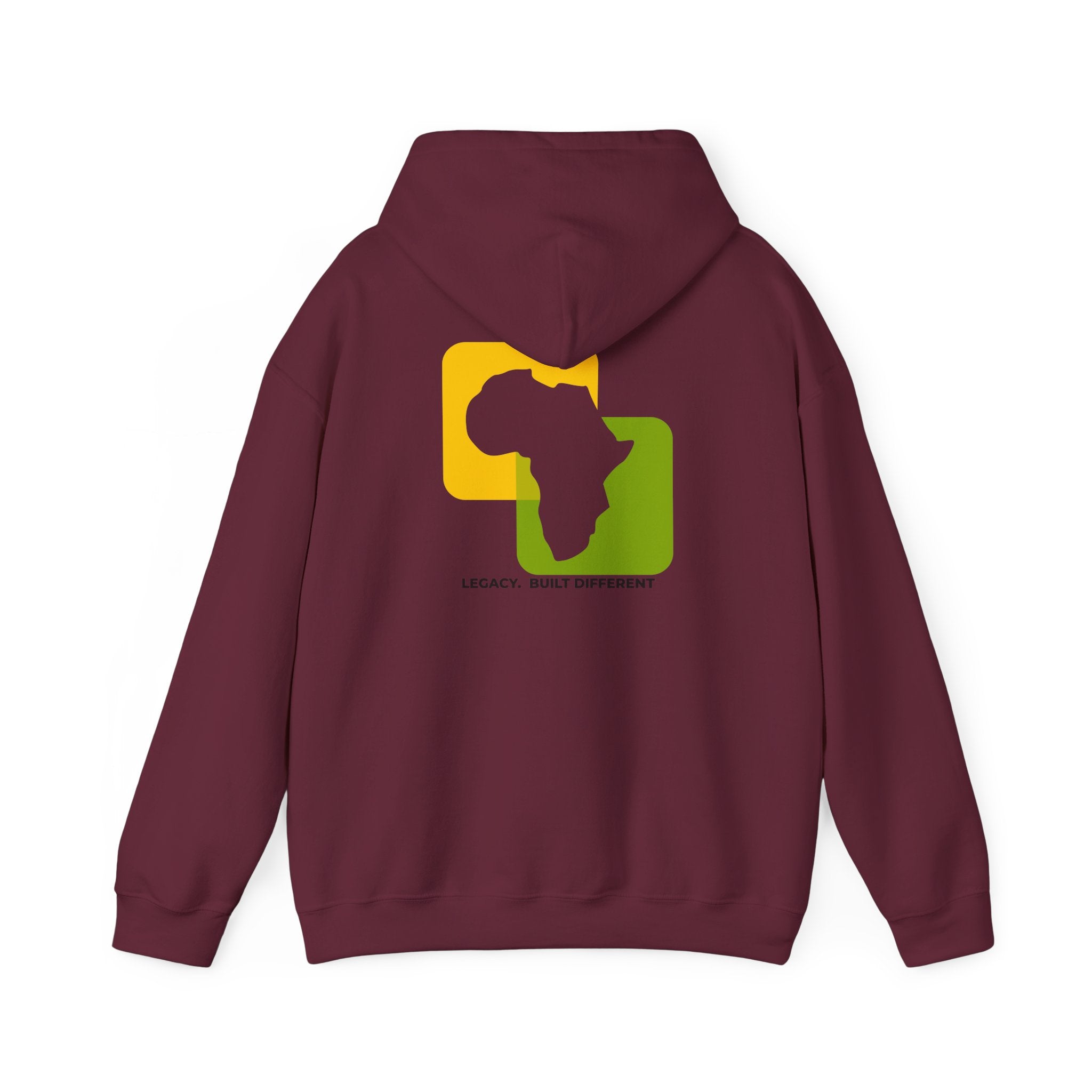Africa Legacy Hoodie — "Legacy. Built Different" Graphic Pullover