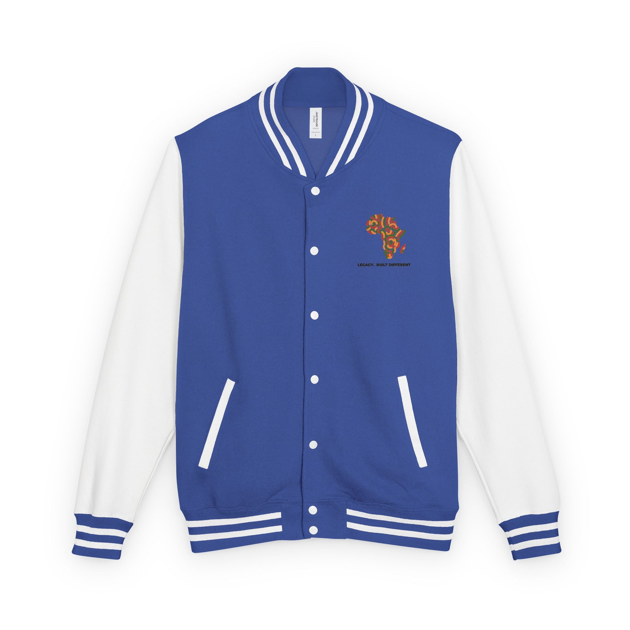 Letterman Jacket — African Heritage Map "Legacy. Built Different"
