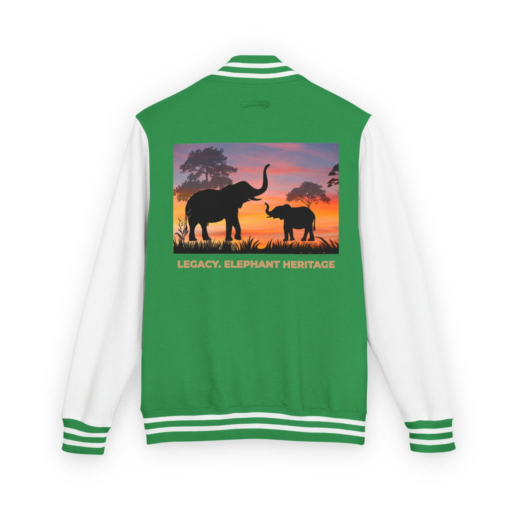 Letterman Jacket — Legacy Elephant Heritage Sunset Design