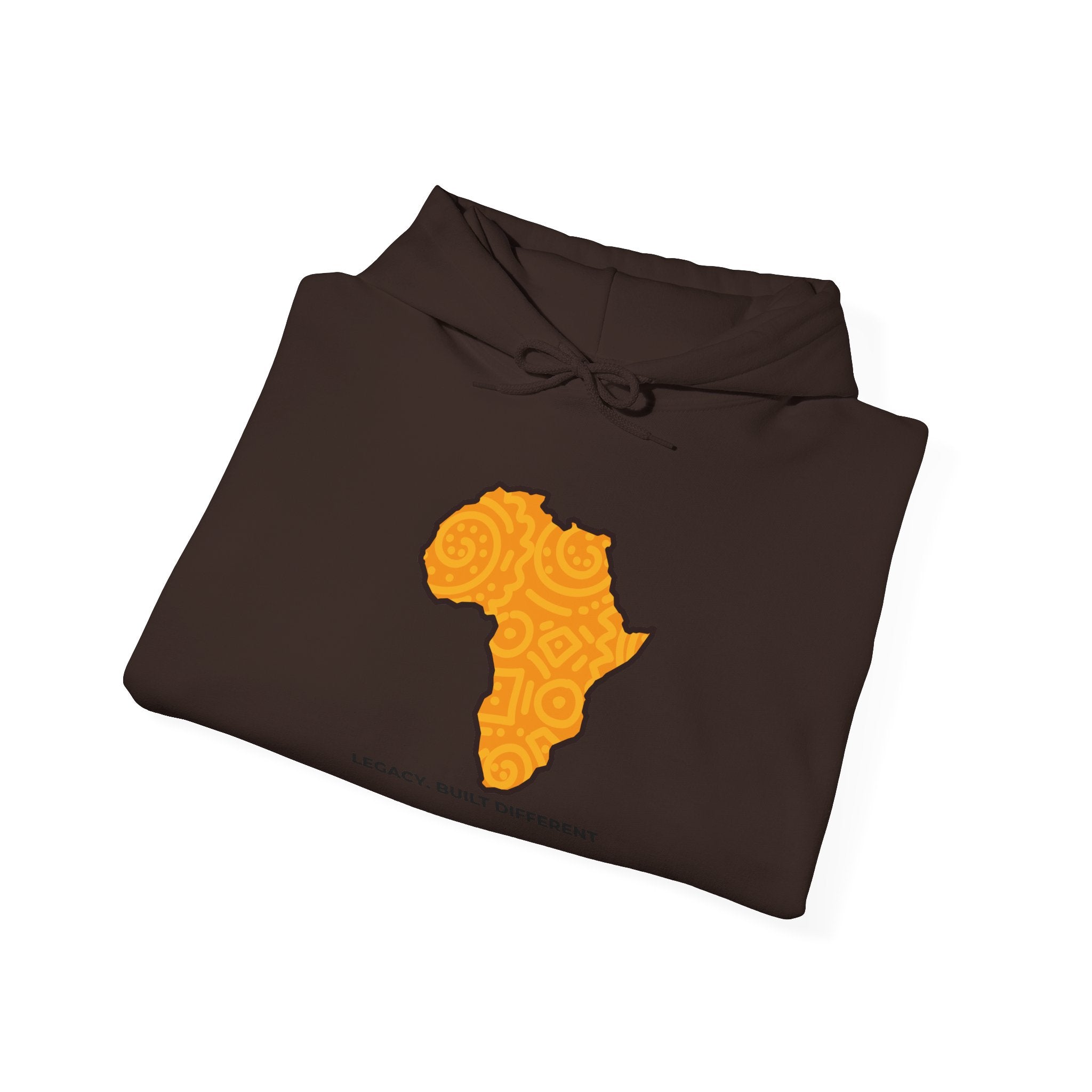 Africa Map Hoodie — "Legacy. Built Different." Printed Pullover