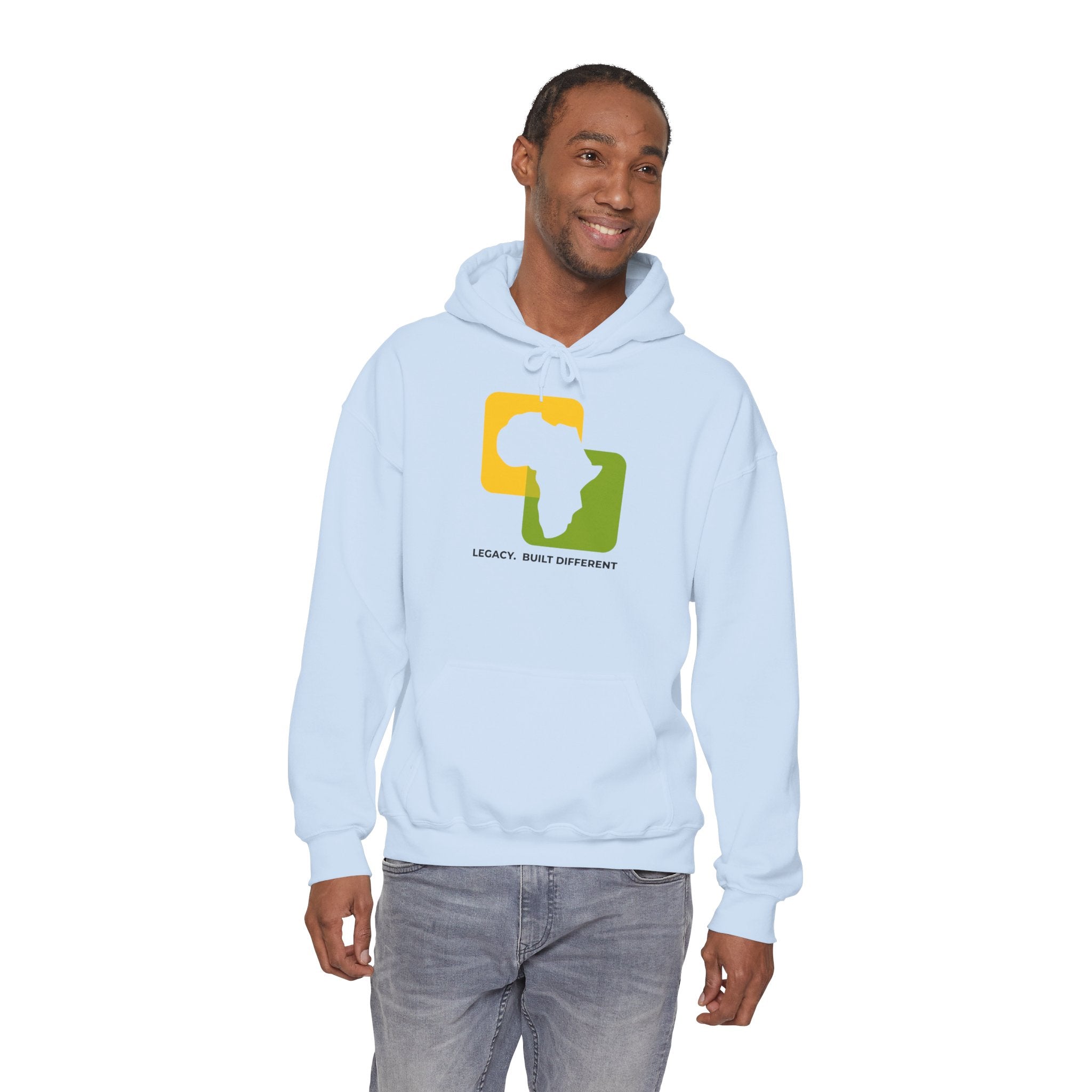 Africa Legacy Hoodie — "Legacy. Built Different" Graphic Pullover