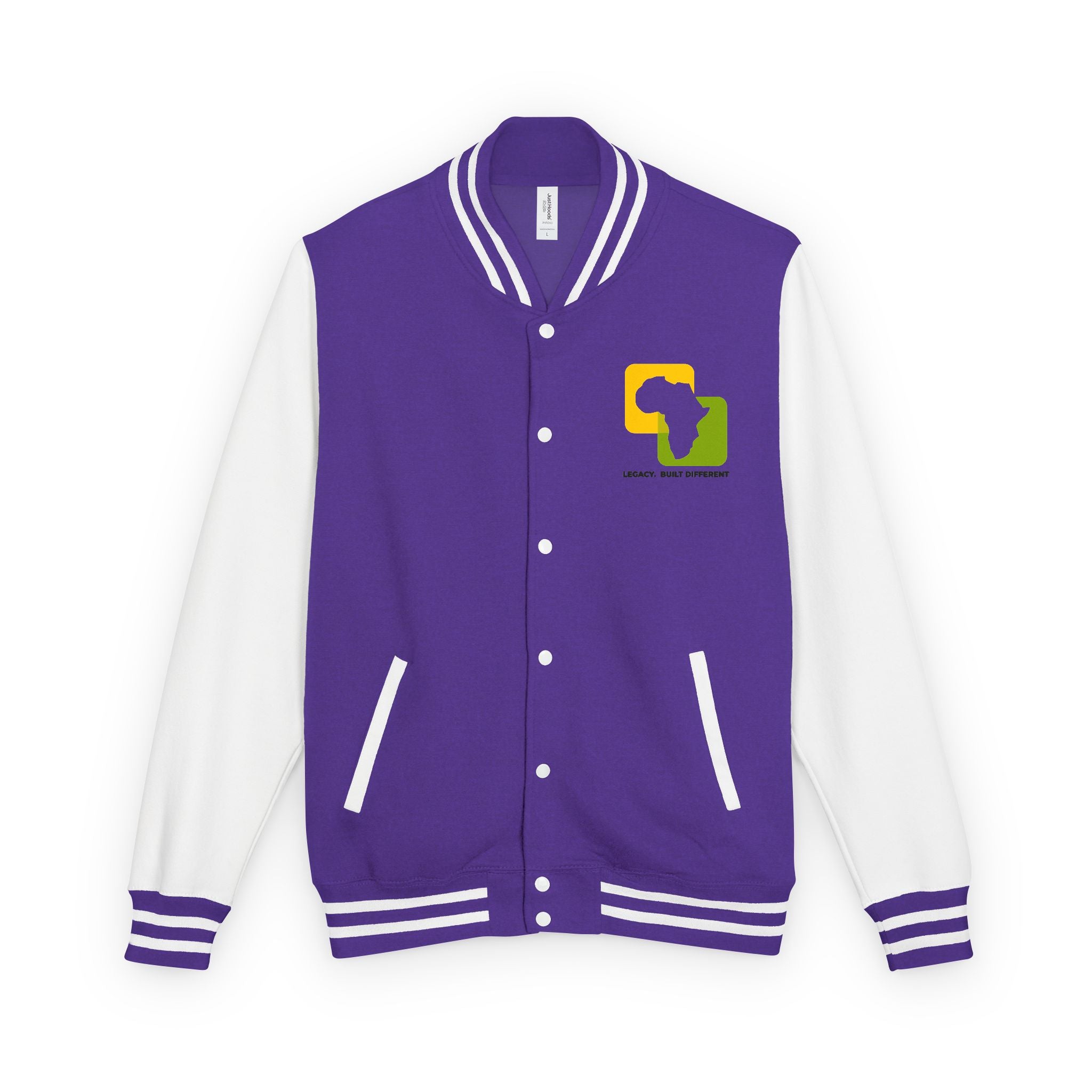 Letterman Jacket — Afrocentric Africa Map Design ("Legacy. Built Different")