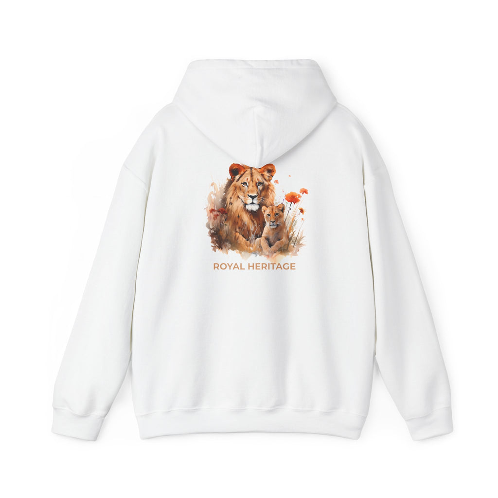 Hoodie — 'Royal Heritage' Lion & Cub Graphic Pullover