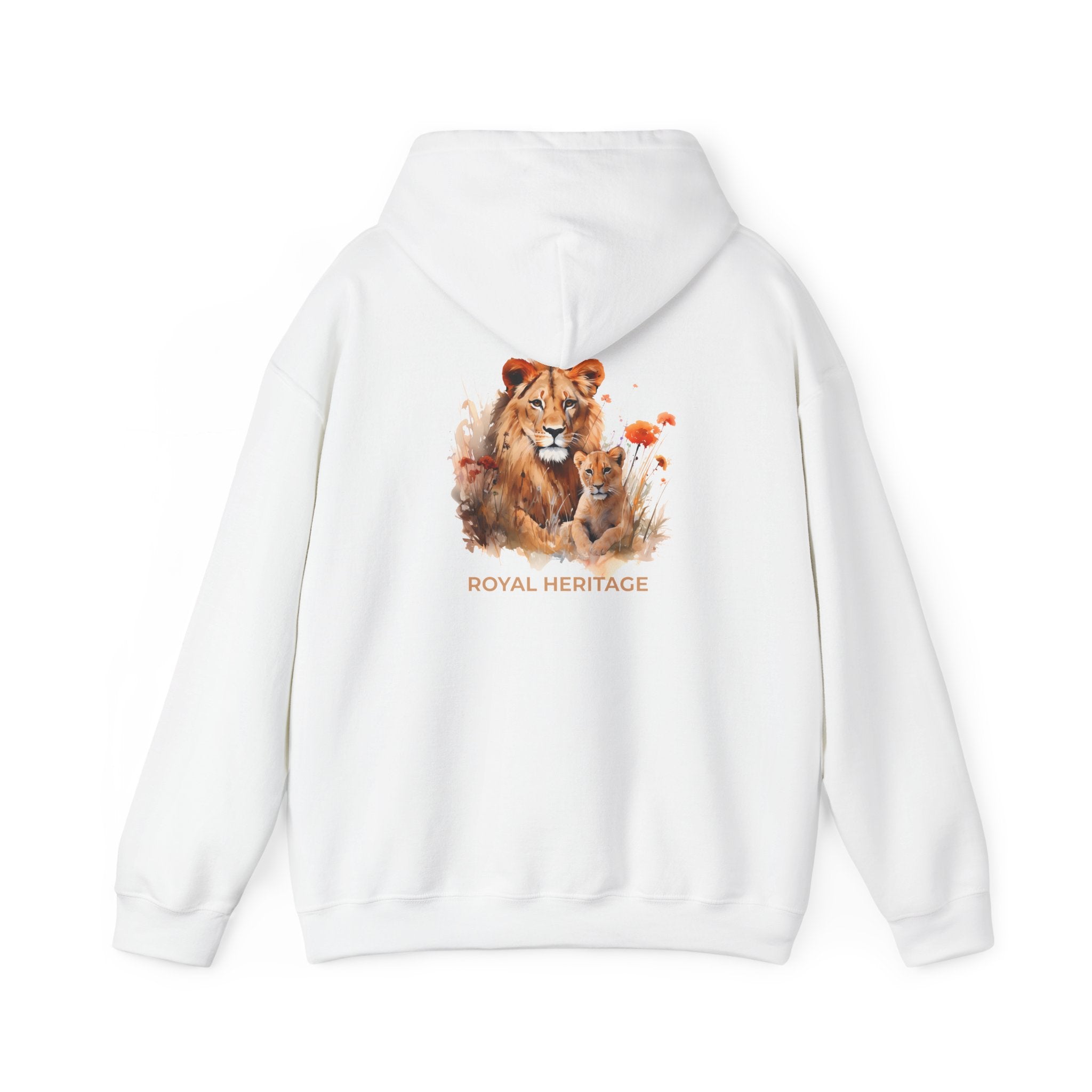 Hoodie — 'Royal Heritage' Lion & Cub Graphic Pullover
