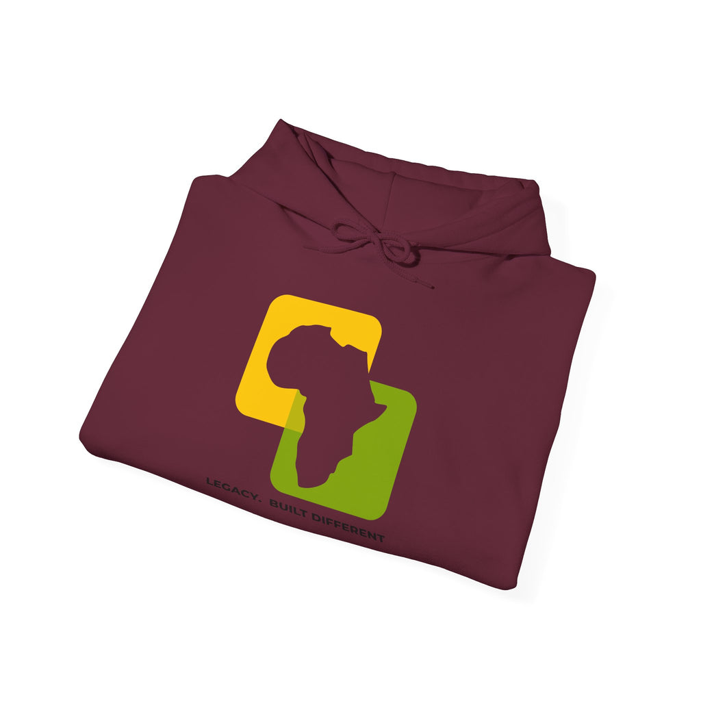 Africa Legacy Hoodie — "Legacy. Built Different" Graphic Pullover