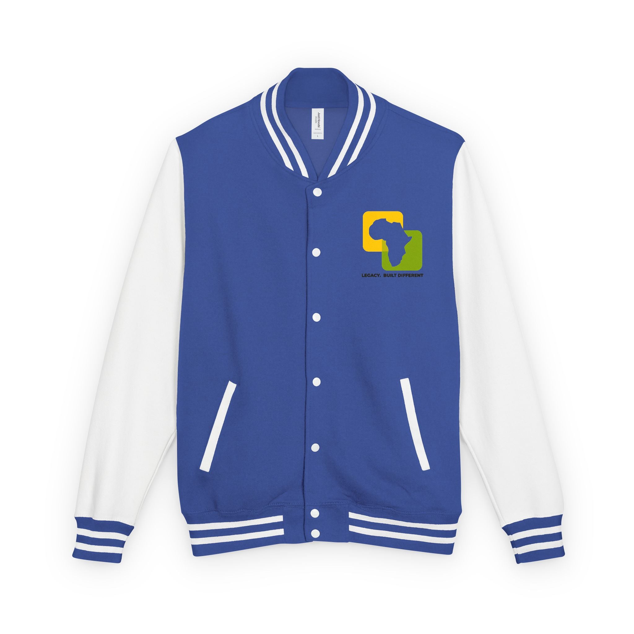 Letterman Jacket — Afrocentric Africa Map Design ("Legacy. Built Different")