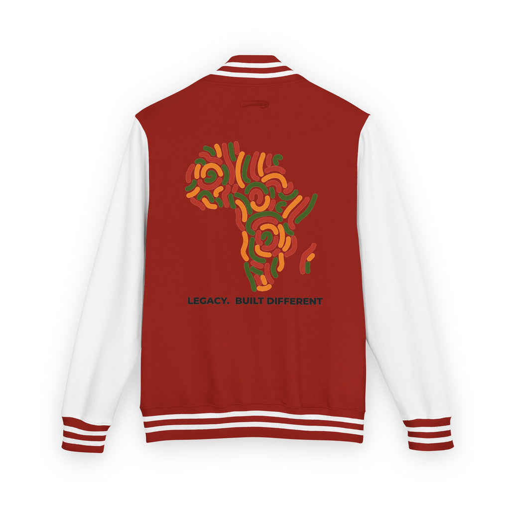 Letterman Jacket — African Heritage Map "Legacy. Built Different"
