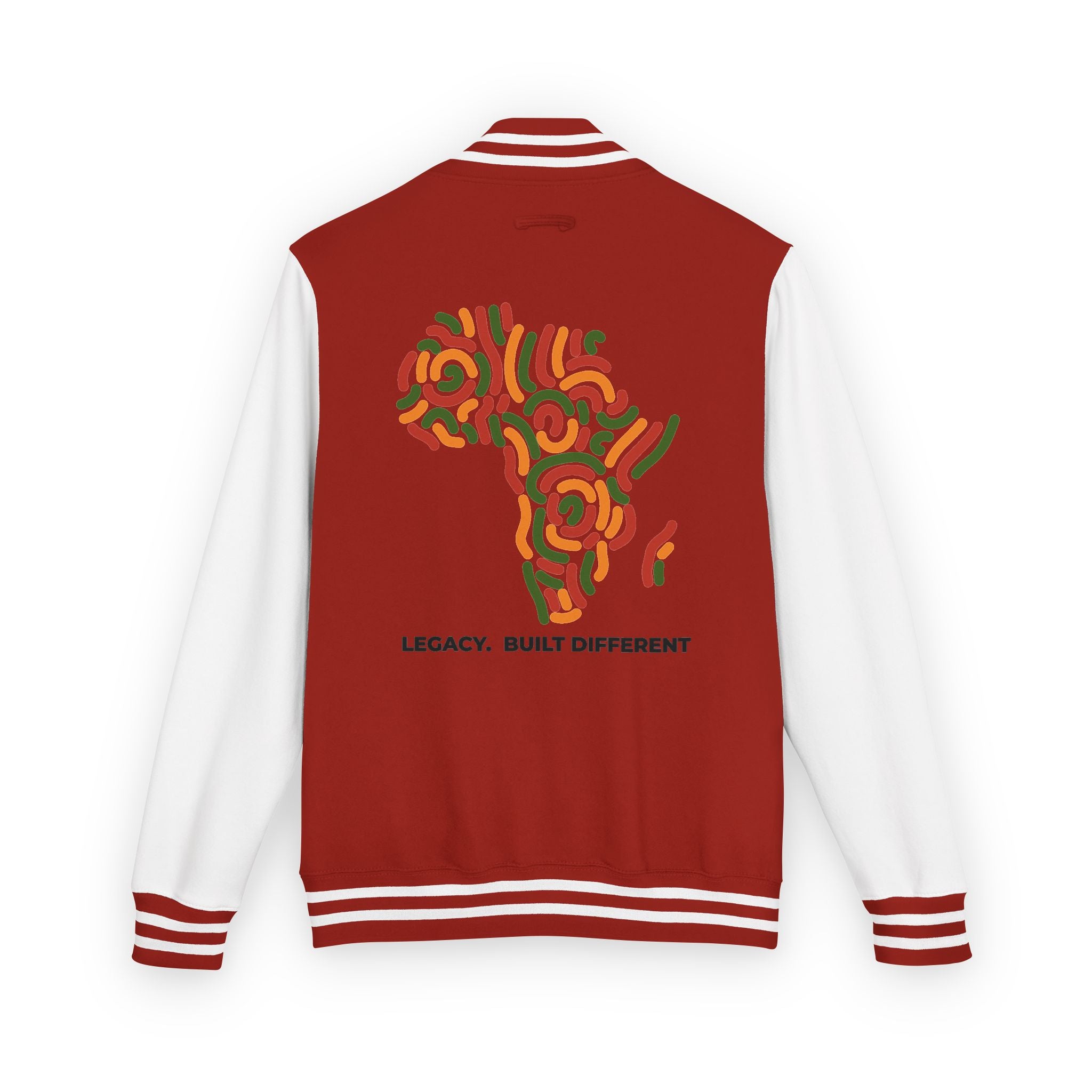 Letterman Jacket — African Heritage Map "Legacy. Built Different"