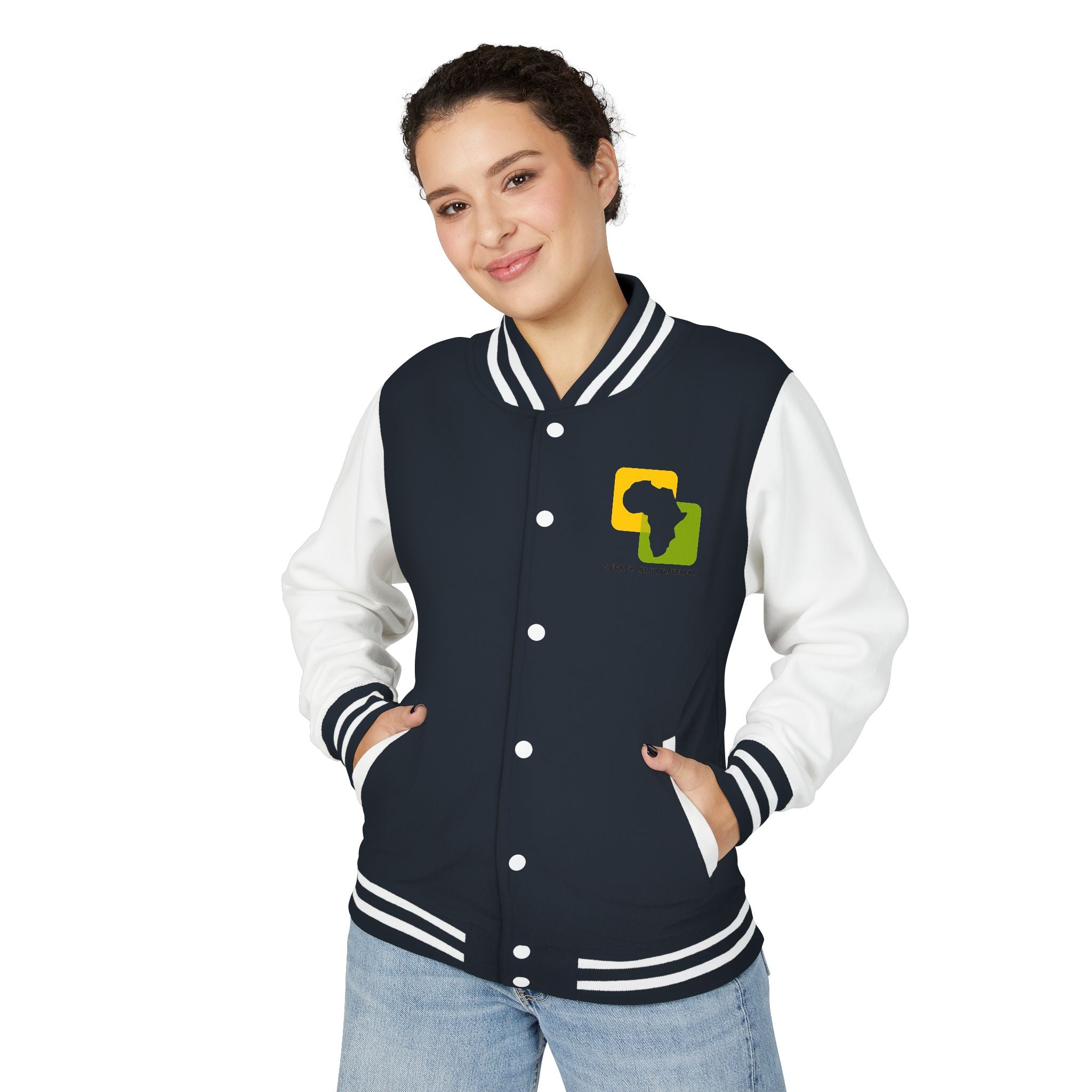 Letterman Jacket — Afrocentric Africa Map Design ("Legacy. Built Different")