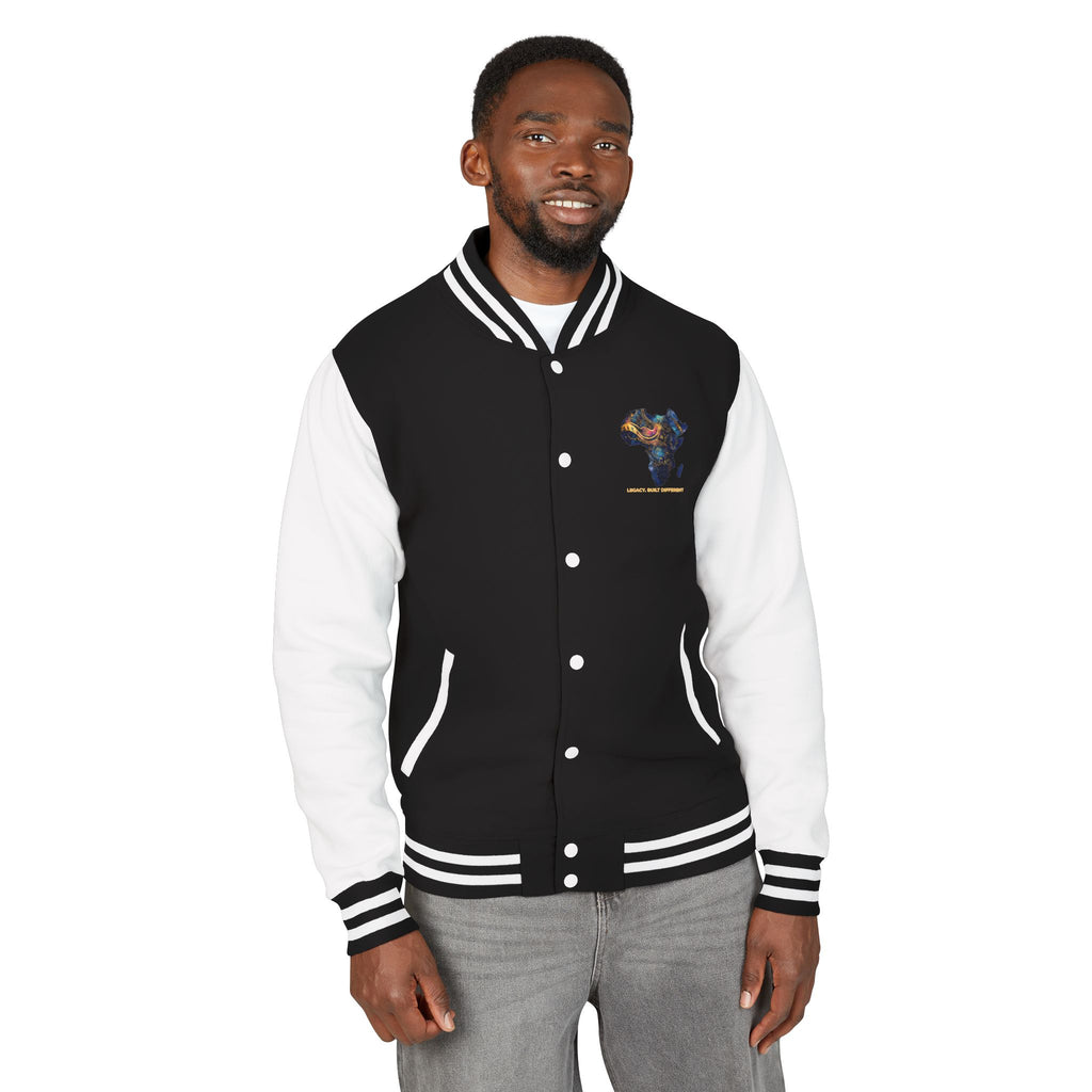 Africa Map Letterman Jacket — Colorful African Continent Graphic Bomber