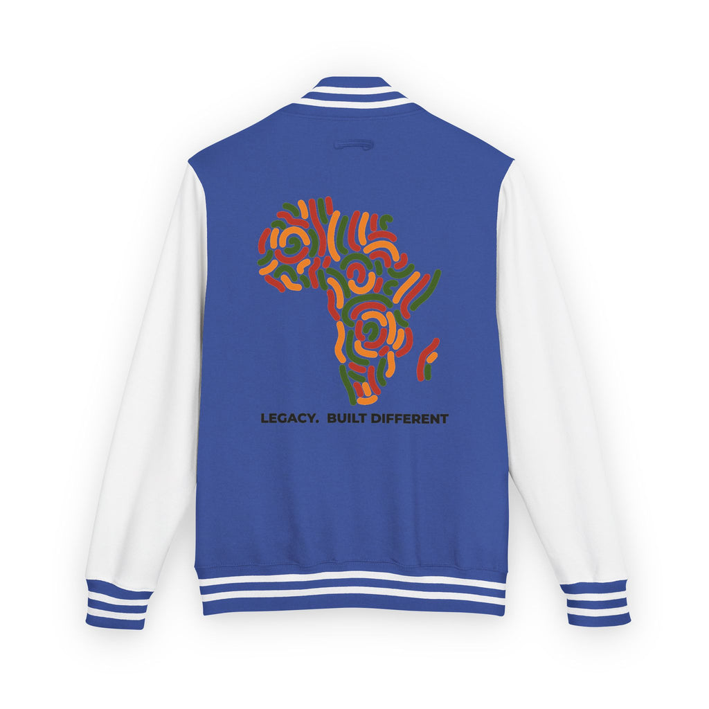 Letterman Jacket — African Heritage Map "Legacy. Built Different"