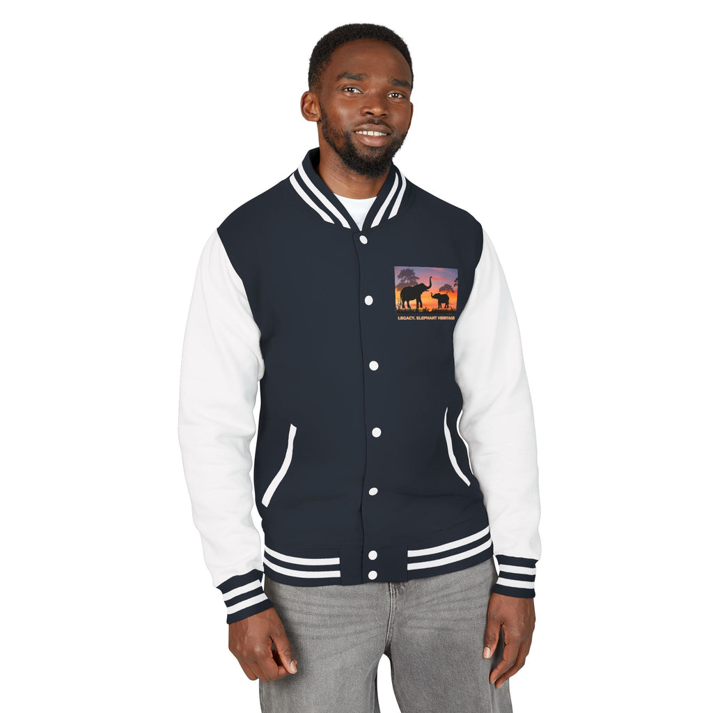 Letterman Jacket — Legacy Elephant Heritage Sunset Design