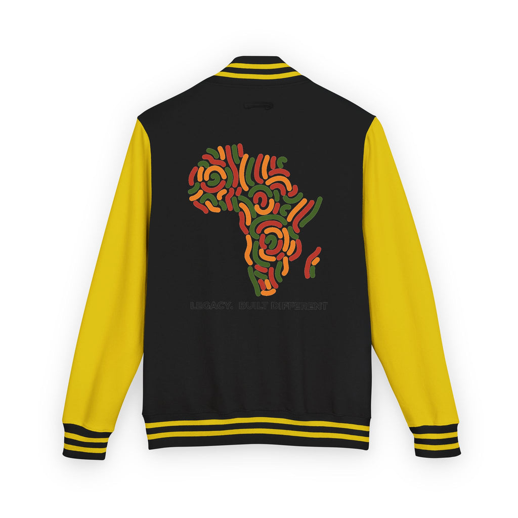 Letterman Jacket — African Heritage Map "Legacy. Built Different"