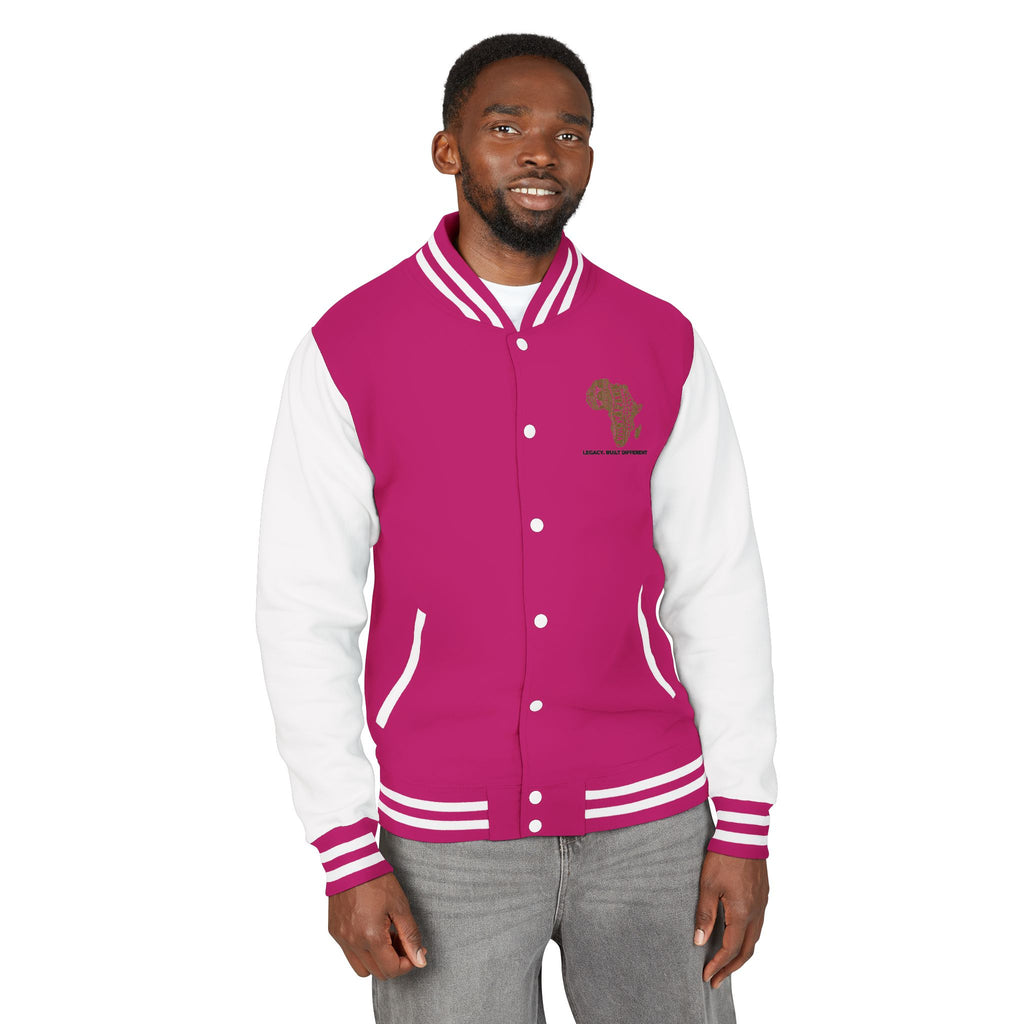 Letterman Jacket — African Pattern Map "Legacy. Built Different"