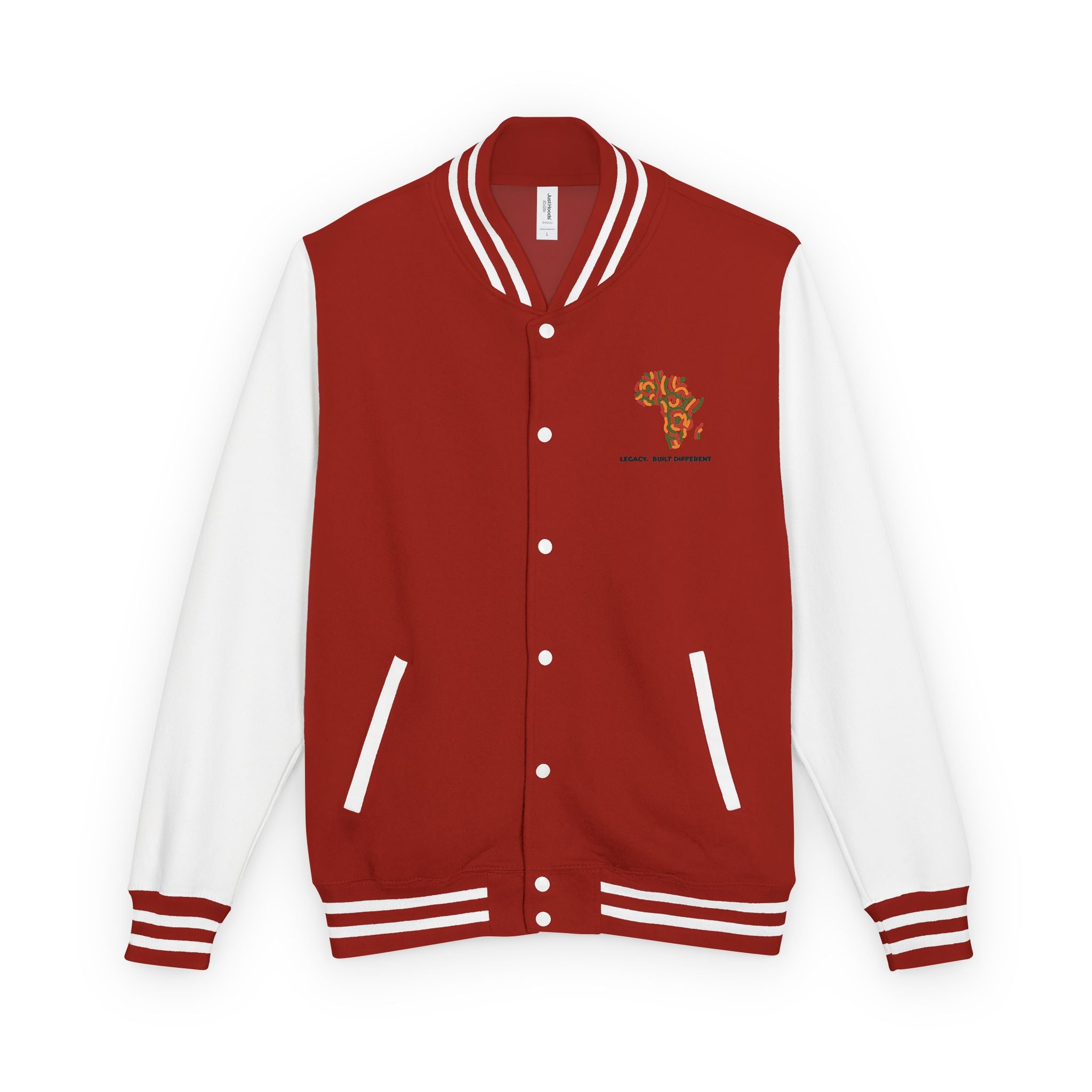 Letterman Jacket — African Heritage Map "Legacy. Built Different"