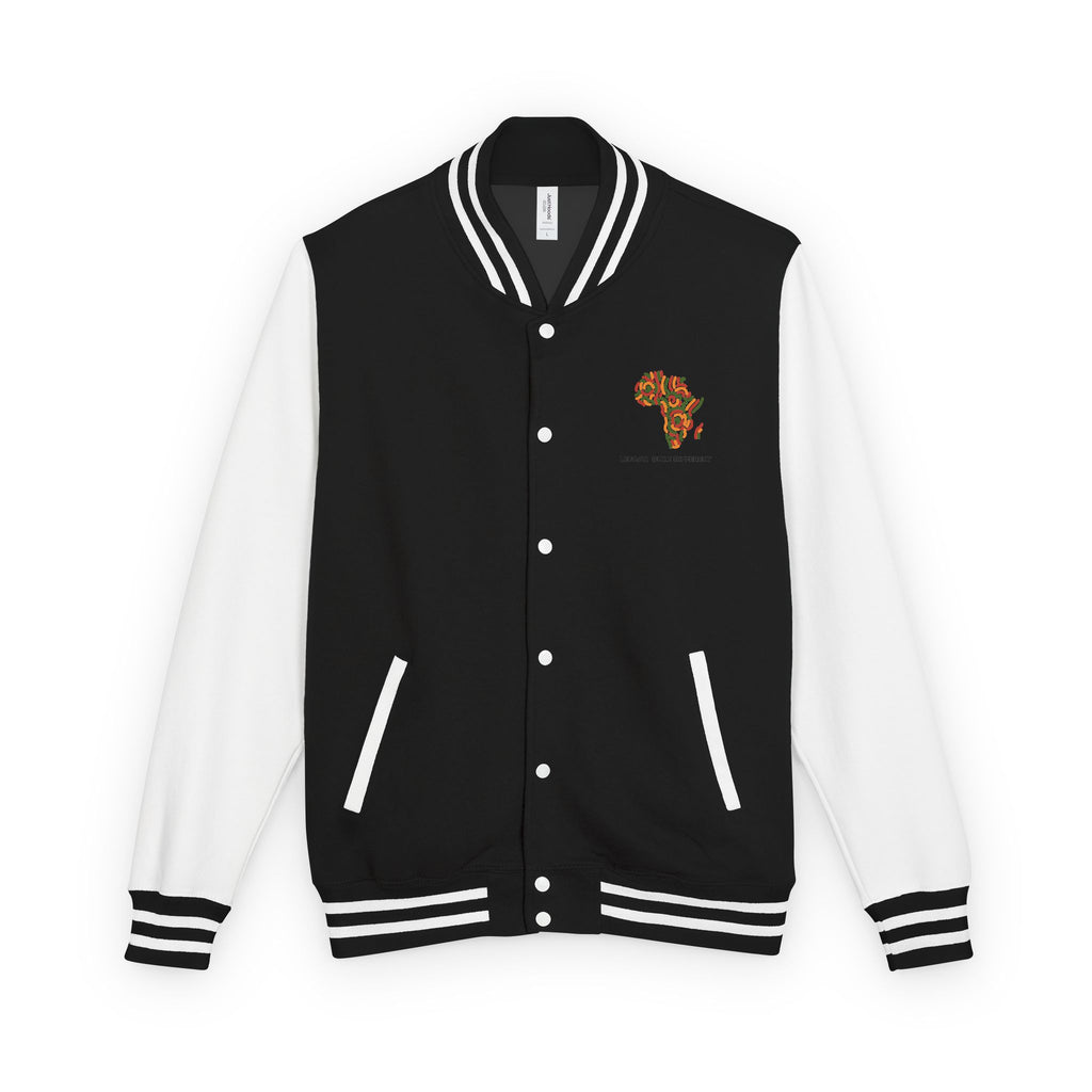 Letterman Jacket — African Heritage Map "Legacy. Built Different"