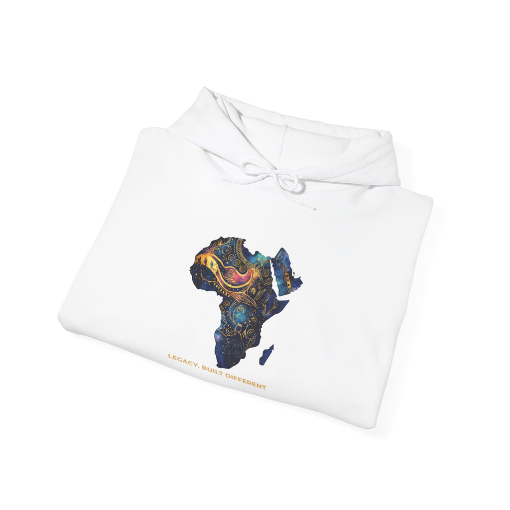 Africa Map Art Hoodie — Vibrant Hand-Painted Continent Design