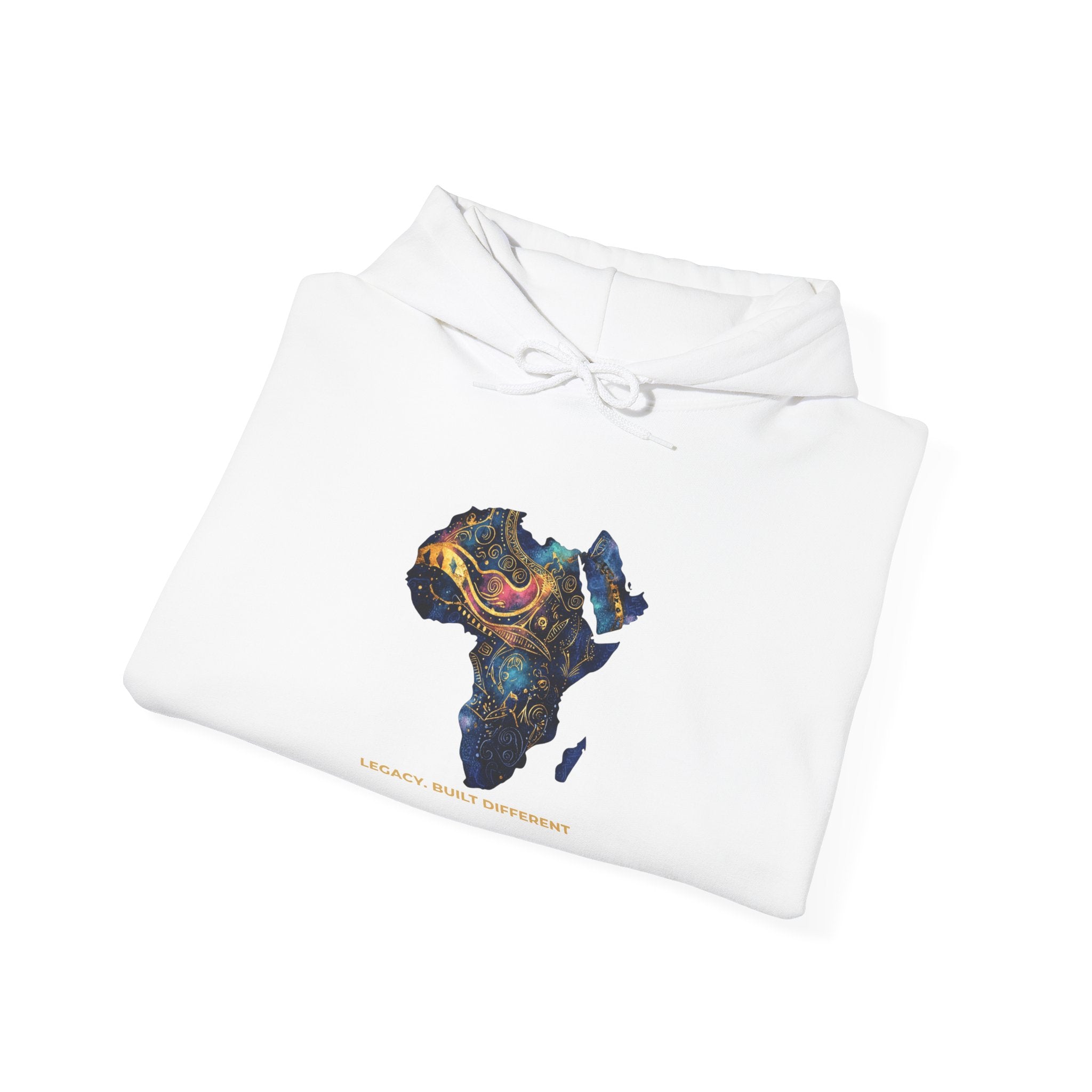 Africa Map Art Hoodie — Vibrant Hand-Painted Continent Design