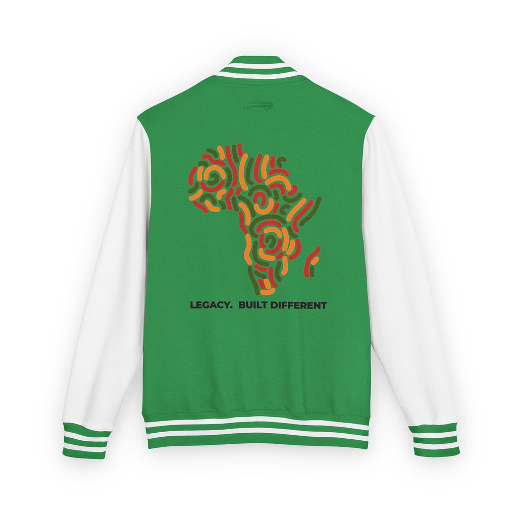 Letterman Jacket — African Heritage Map "Legacy. Built Different"