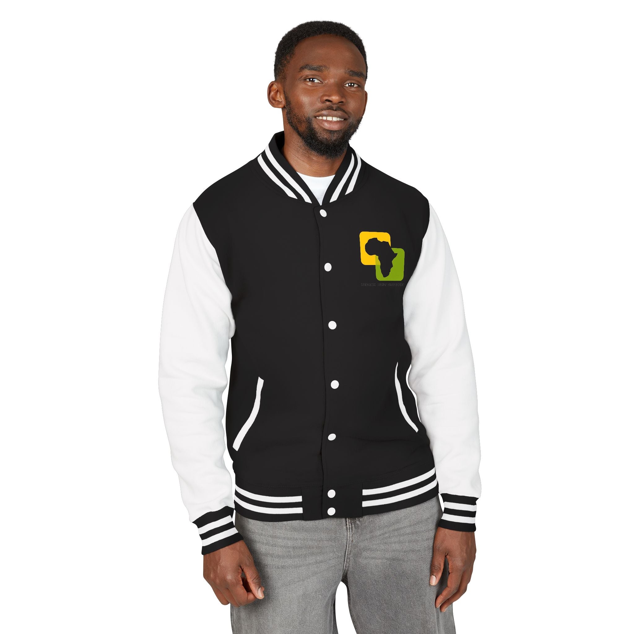 Letterman Jacket — Afrocentric Africa Map Design ("Legacy. Built Different")