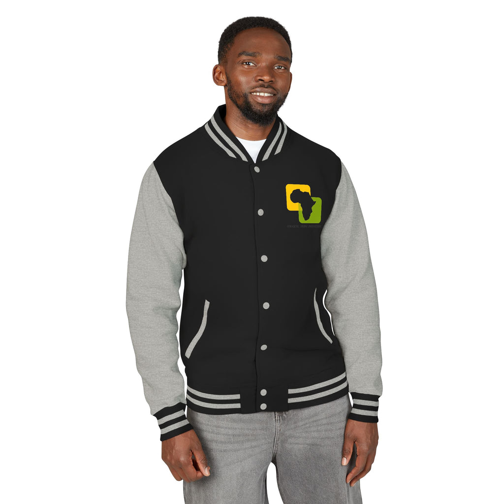 Letterman Jacket — Afrocentric Africa Map Design ("Legacy. Built Different")
