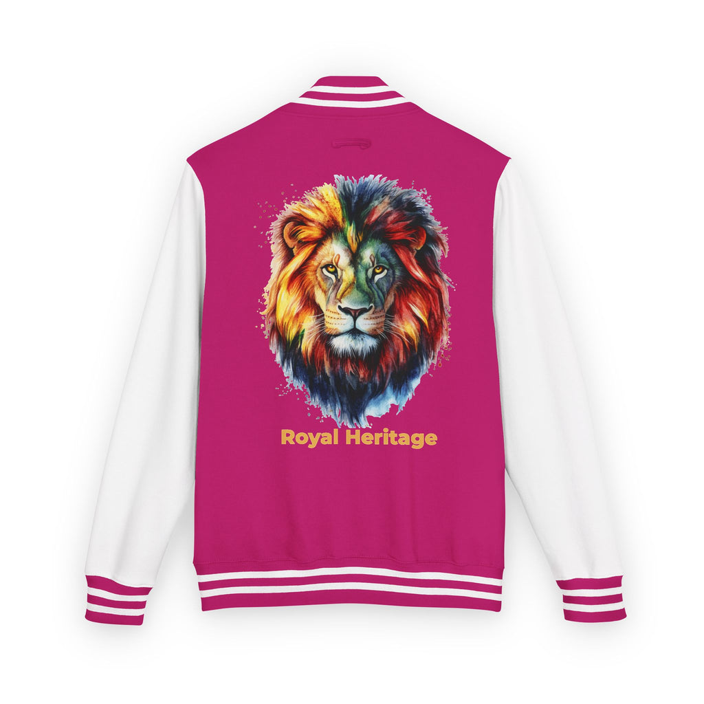 Lion Graphic Letterman Jacket — "Royal Heritage" Varsity Jacket