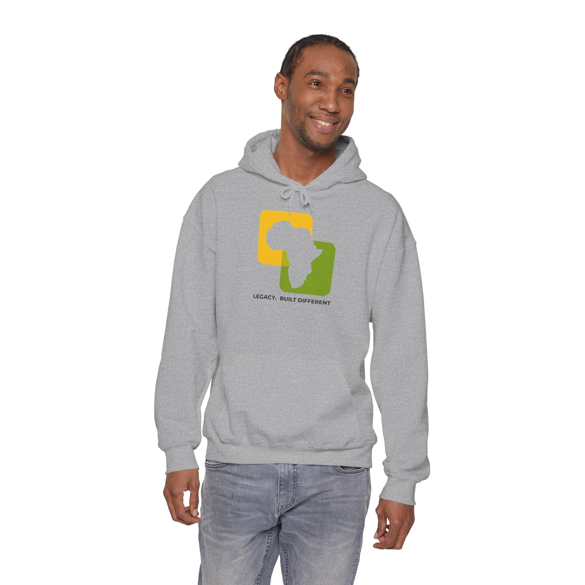 Africa Legacy Hoodie — "Legacy. Built Different" Graphic Pullover