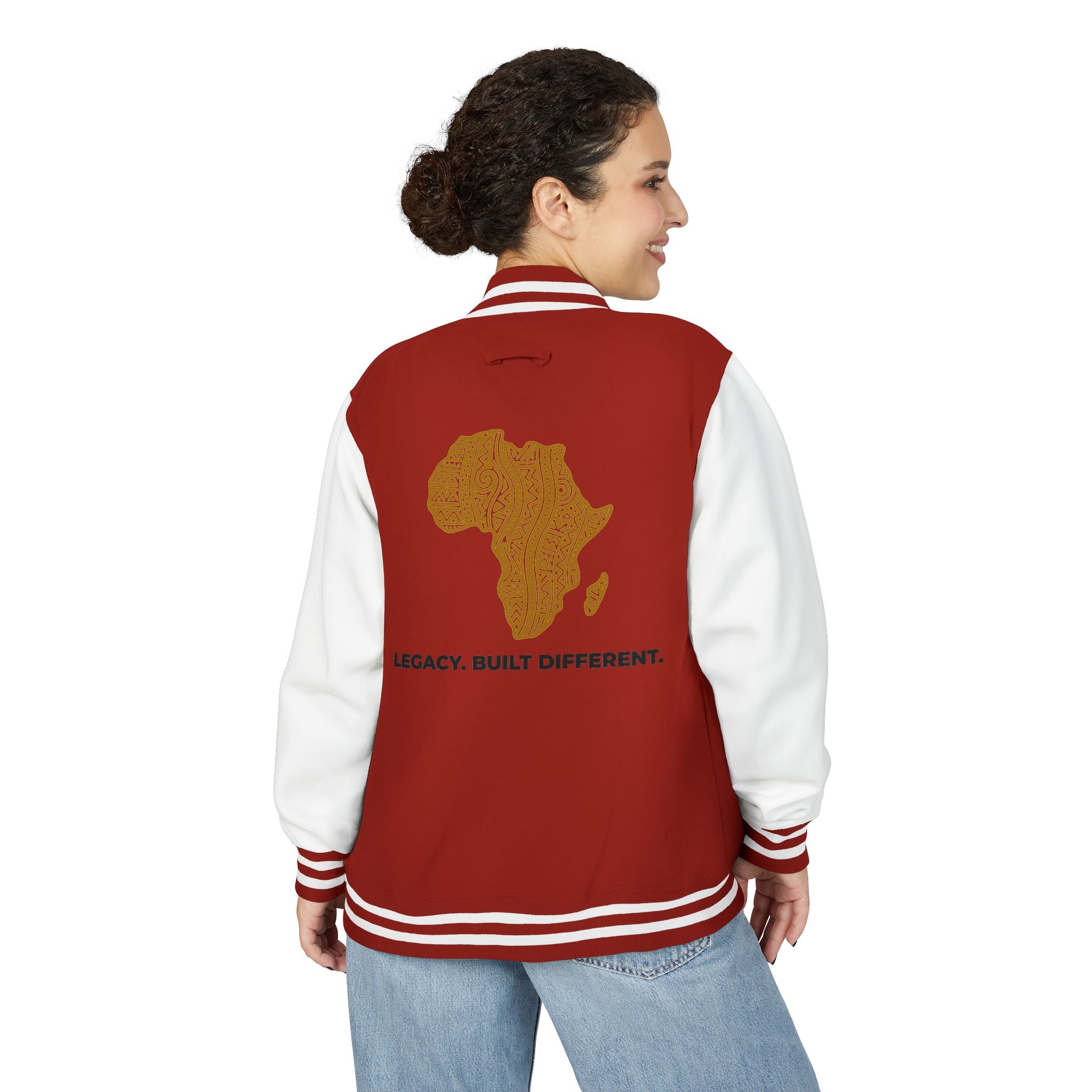 African Heritage Letterman Jacket — "Legacy. Built Different."