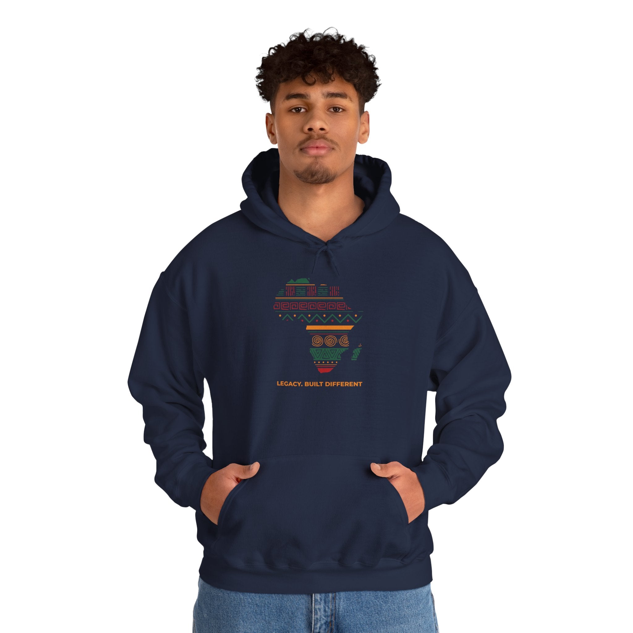 Africa Map Hoodie - 'Legacy Built Different' Graphic Pullover
