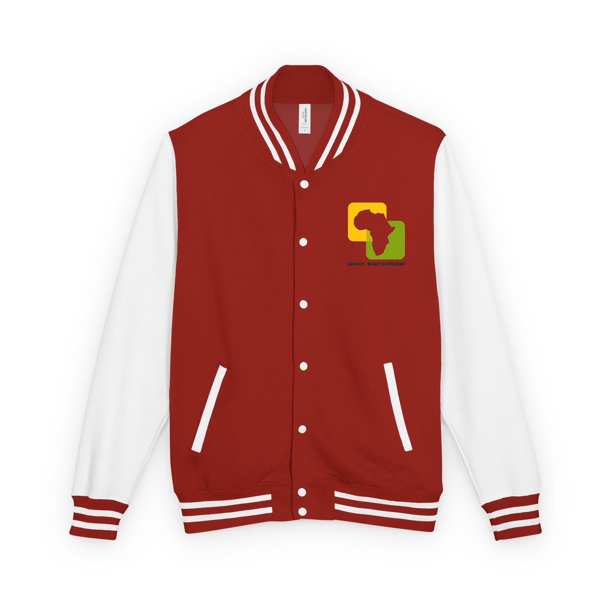 Letterman Jacket — Afrocentric Africa Map Design ("Legacy. Built Different")