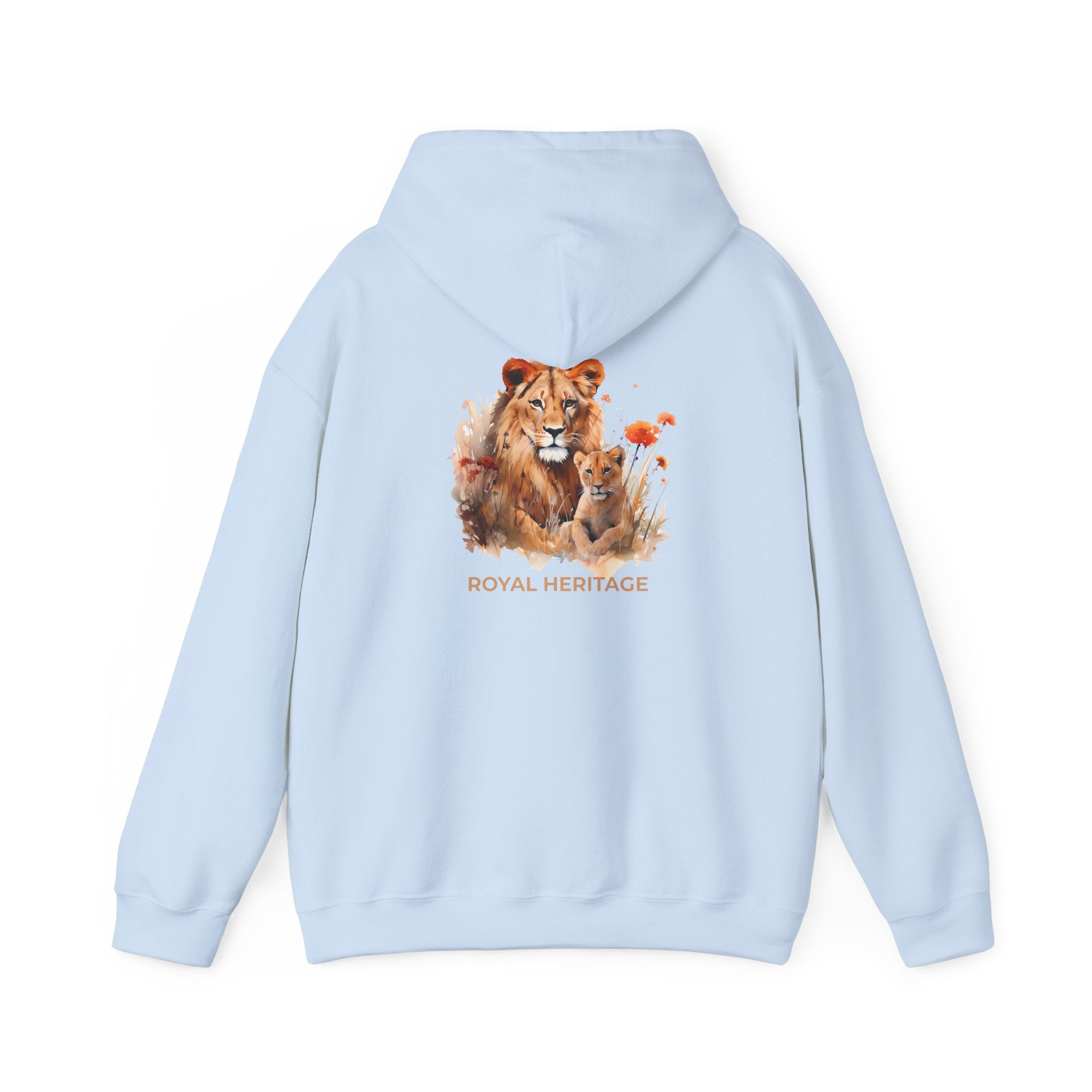 Hoodie — 'Royal Heritage' Lion & Cub Graphic Pullover