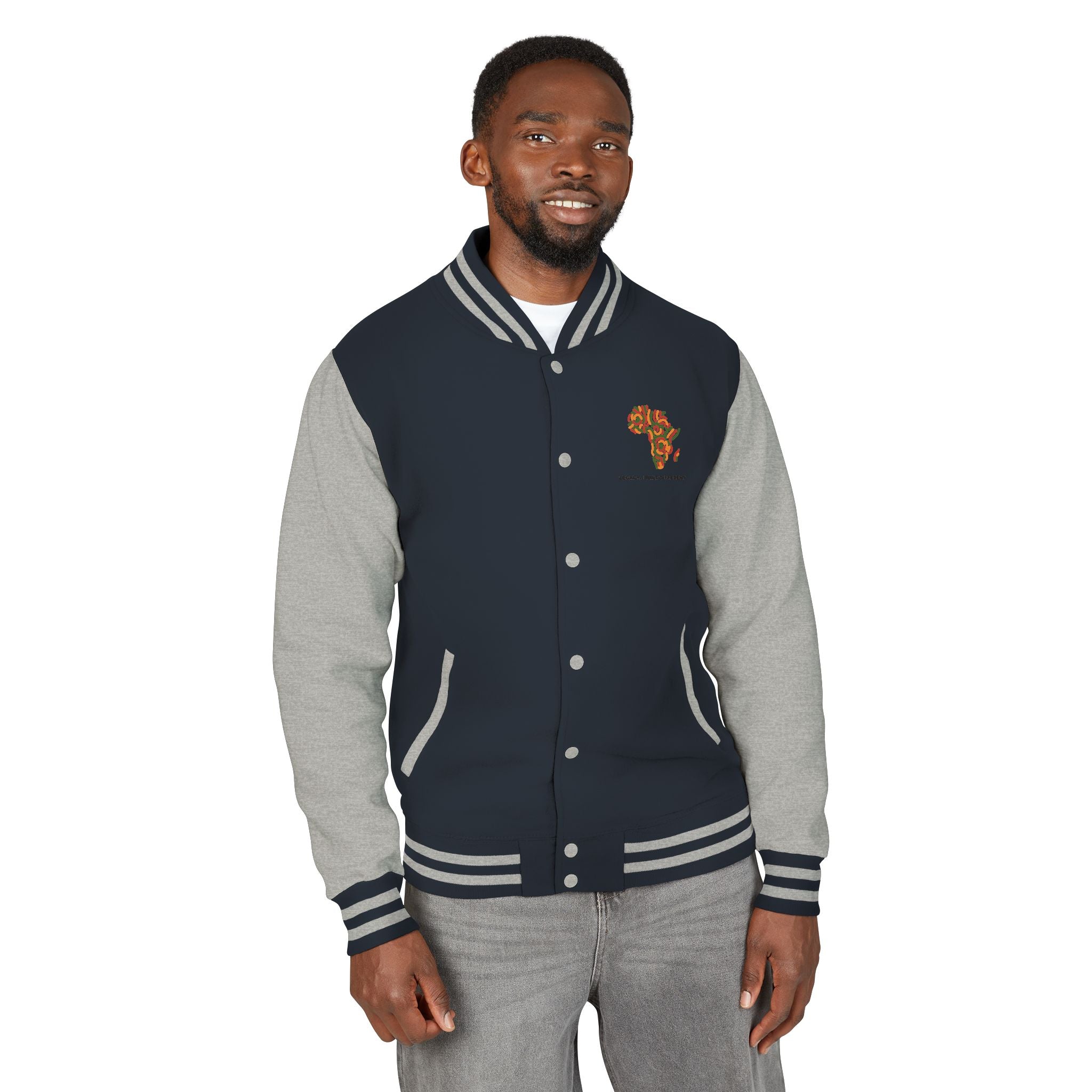 Letterman Jacket — African Heritage Map "Legacy. Built Different"