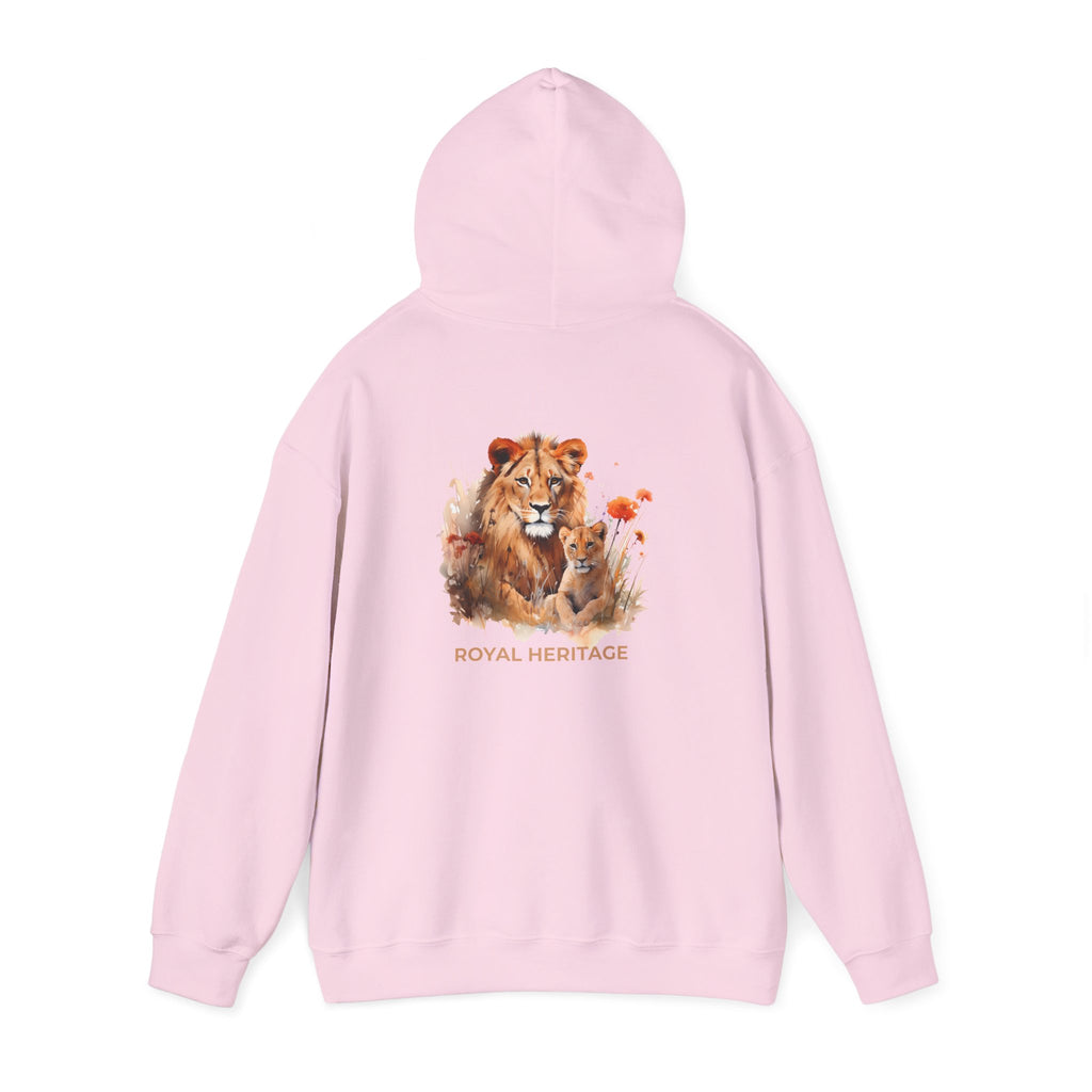 Hoodie — 'Royal Heritage' Lion & Cub Graphic Pullover