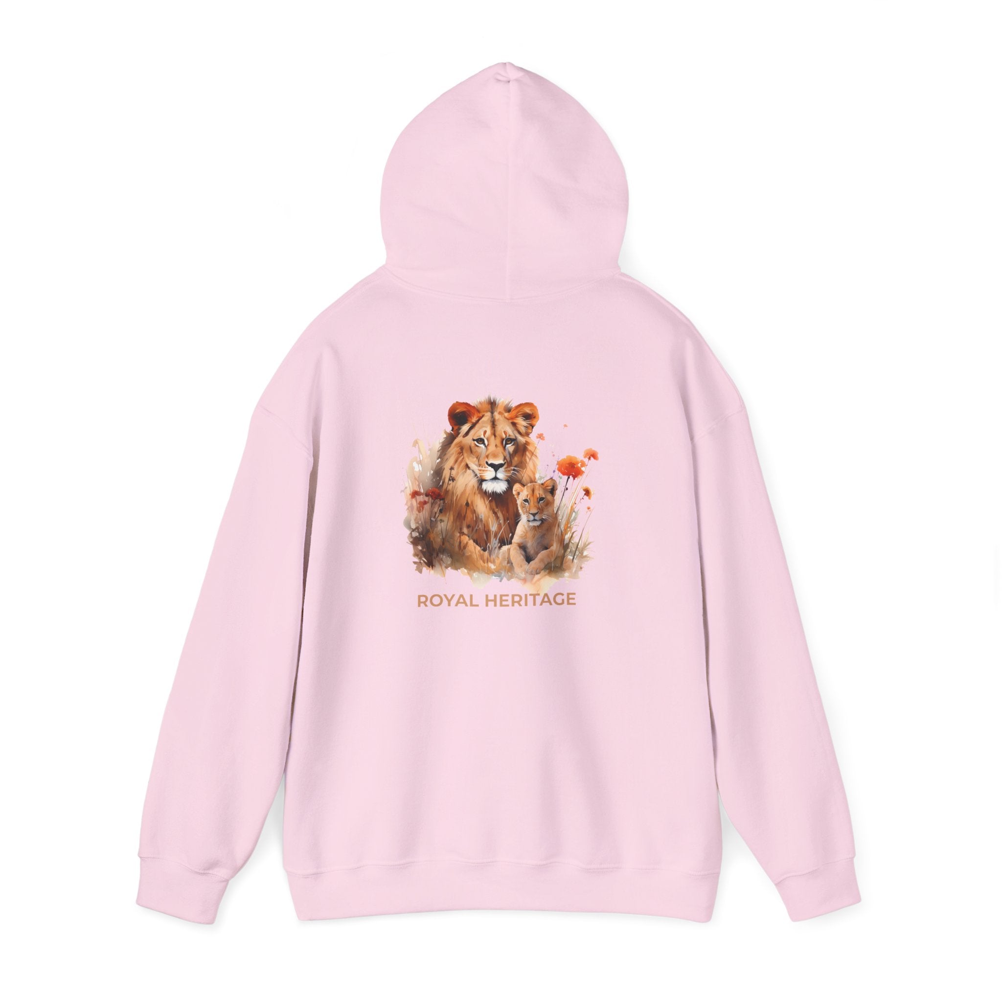 Hoodie — 'Royal Heritage' Lion & Cub Graphic Pullover