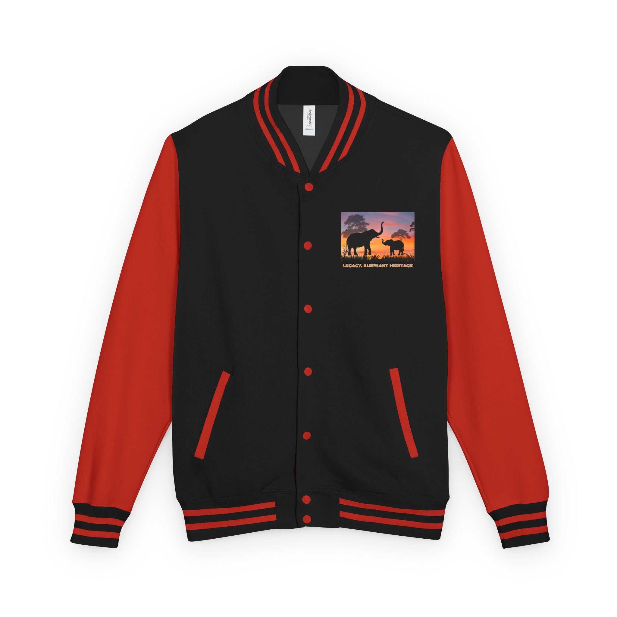 Letterman Jacket — Legacy Elephant Heritage Sunset Design