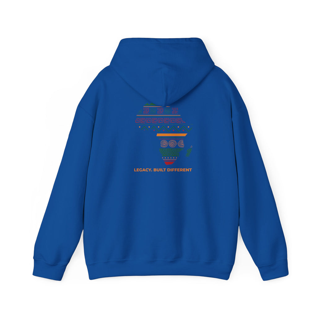 Africa Map Hoodie - 'Legacy Built Different' Graphic Pullover
