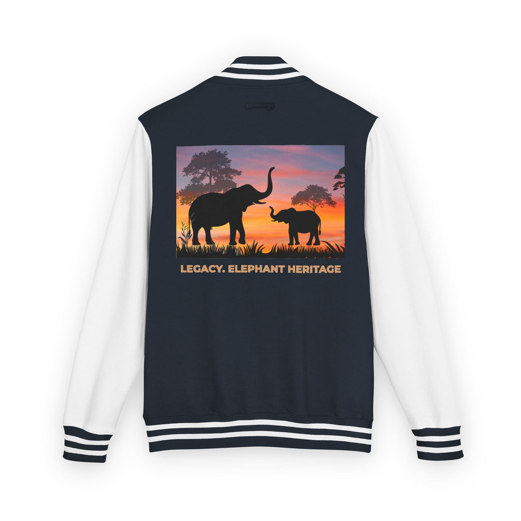 Letterman Jacket — Legacy Elephant Heritage Sunset Design