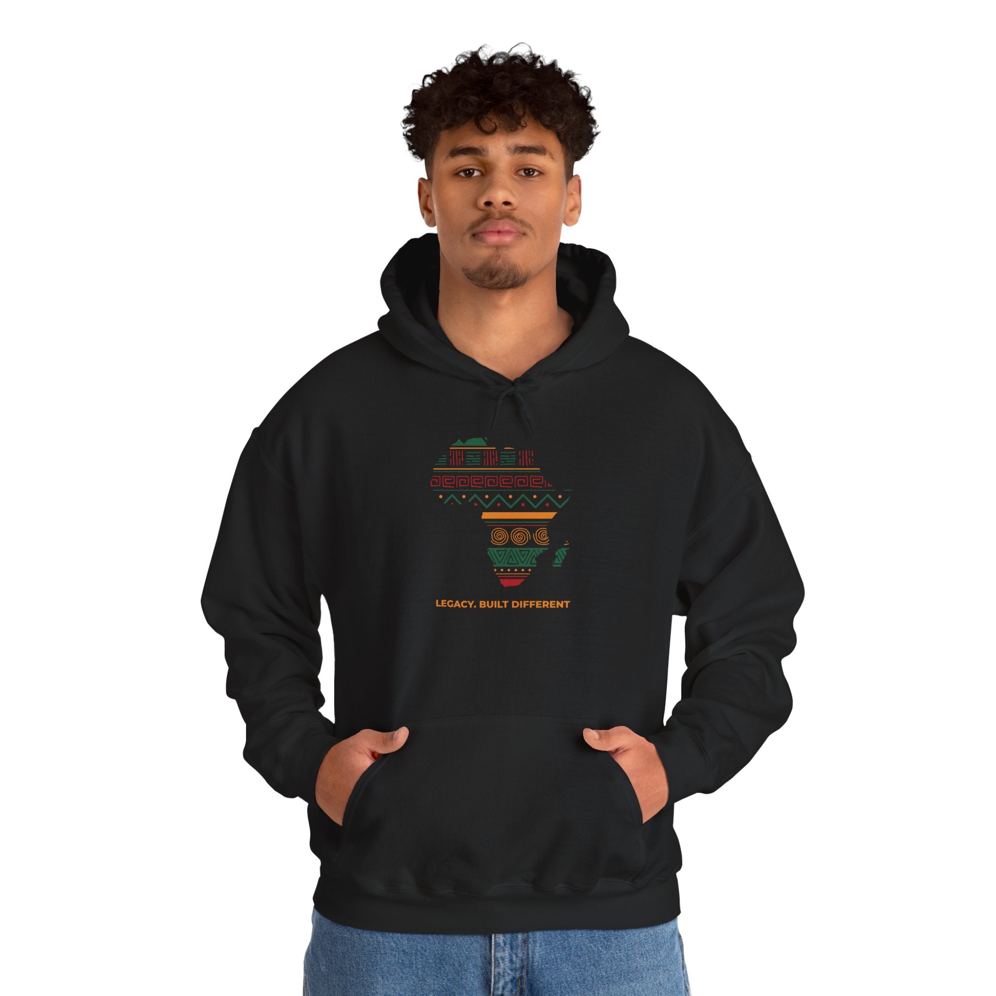 Africa Map Hoodie - 'Legacy Built Different' Graphic Pullover