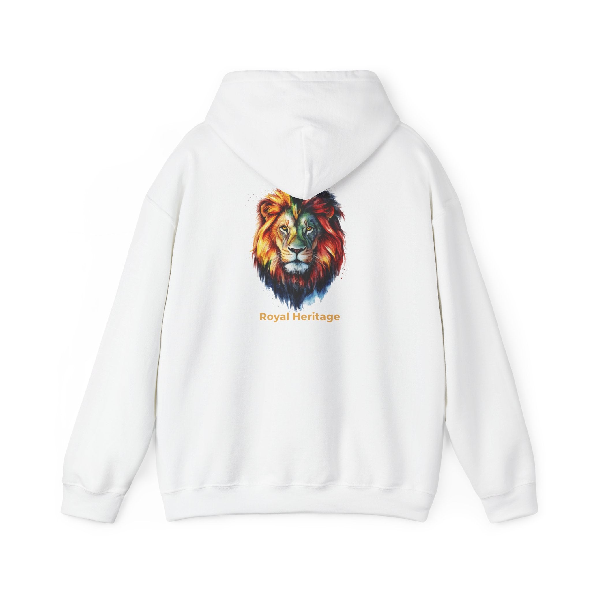 Lion Head Hoodie — 'Royal Heritage' Colorful Lion Graphic Sweatshirt